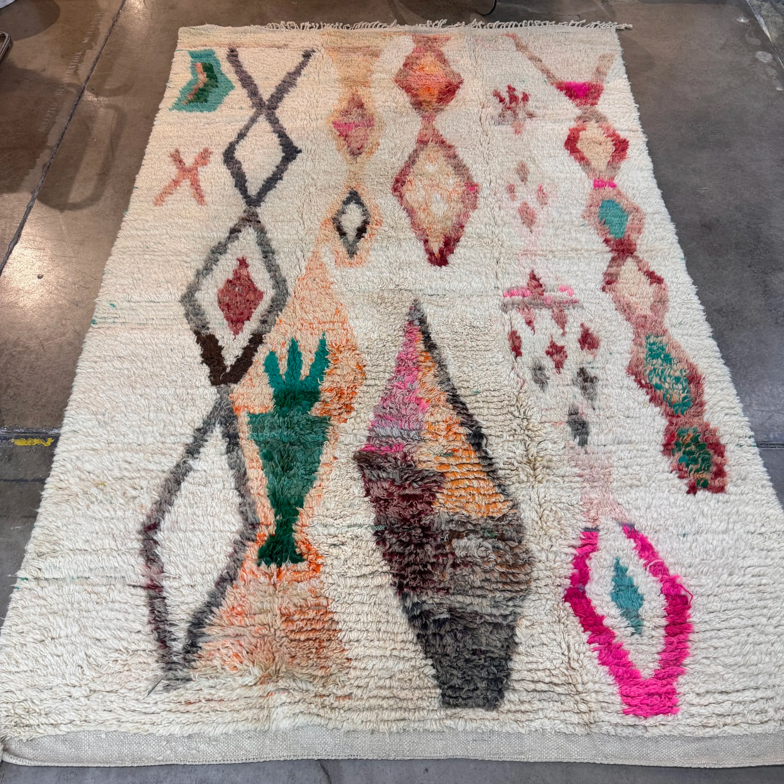  Moroccan Boujaad Rug (6'5" x 10')