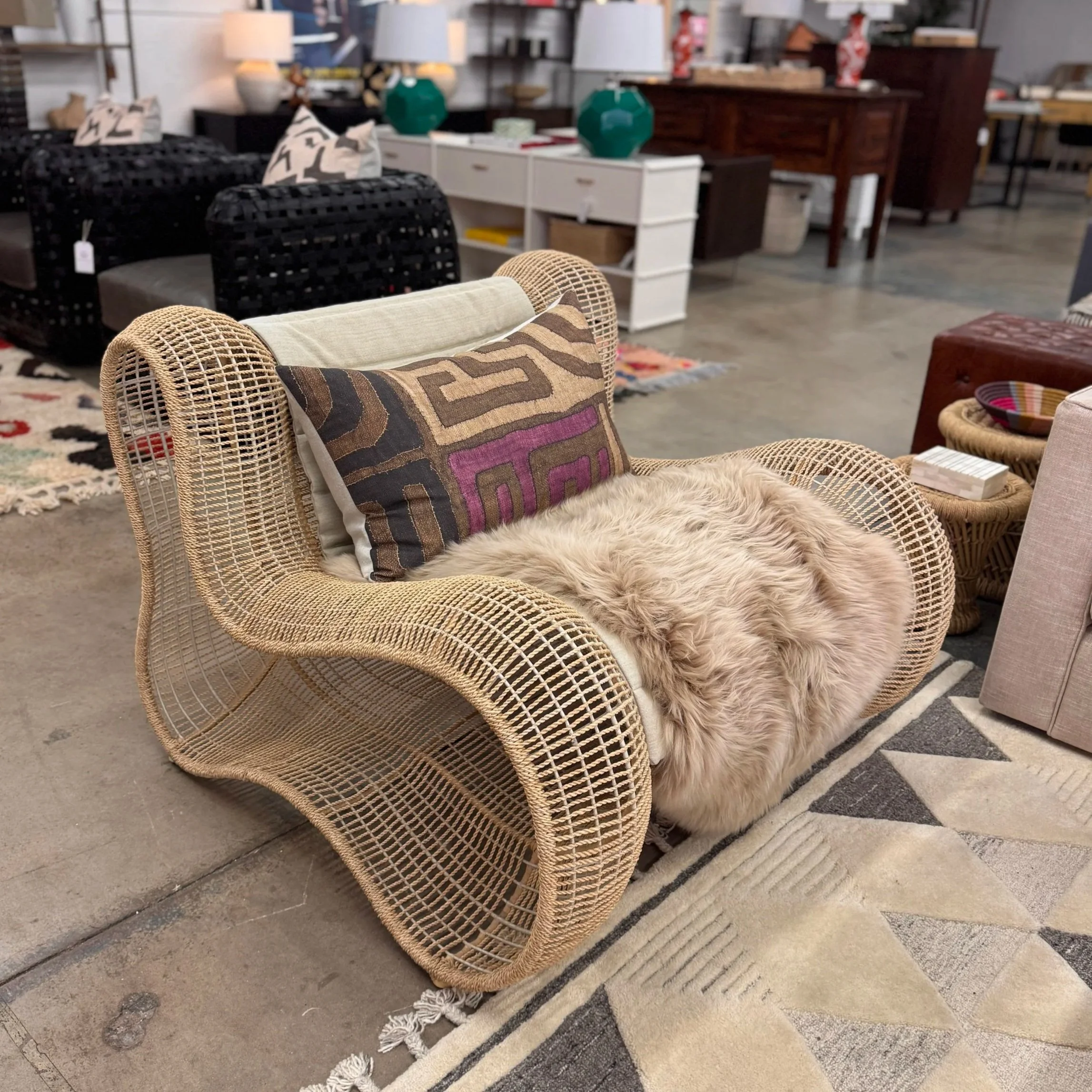 Vintage Pigalle Armchair by Kenneth Cobonpue (38W x 39.5D x 30.5H)