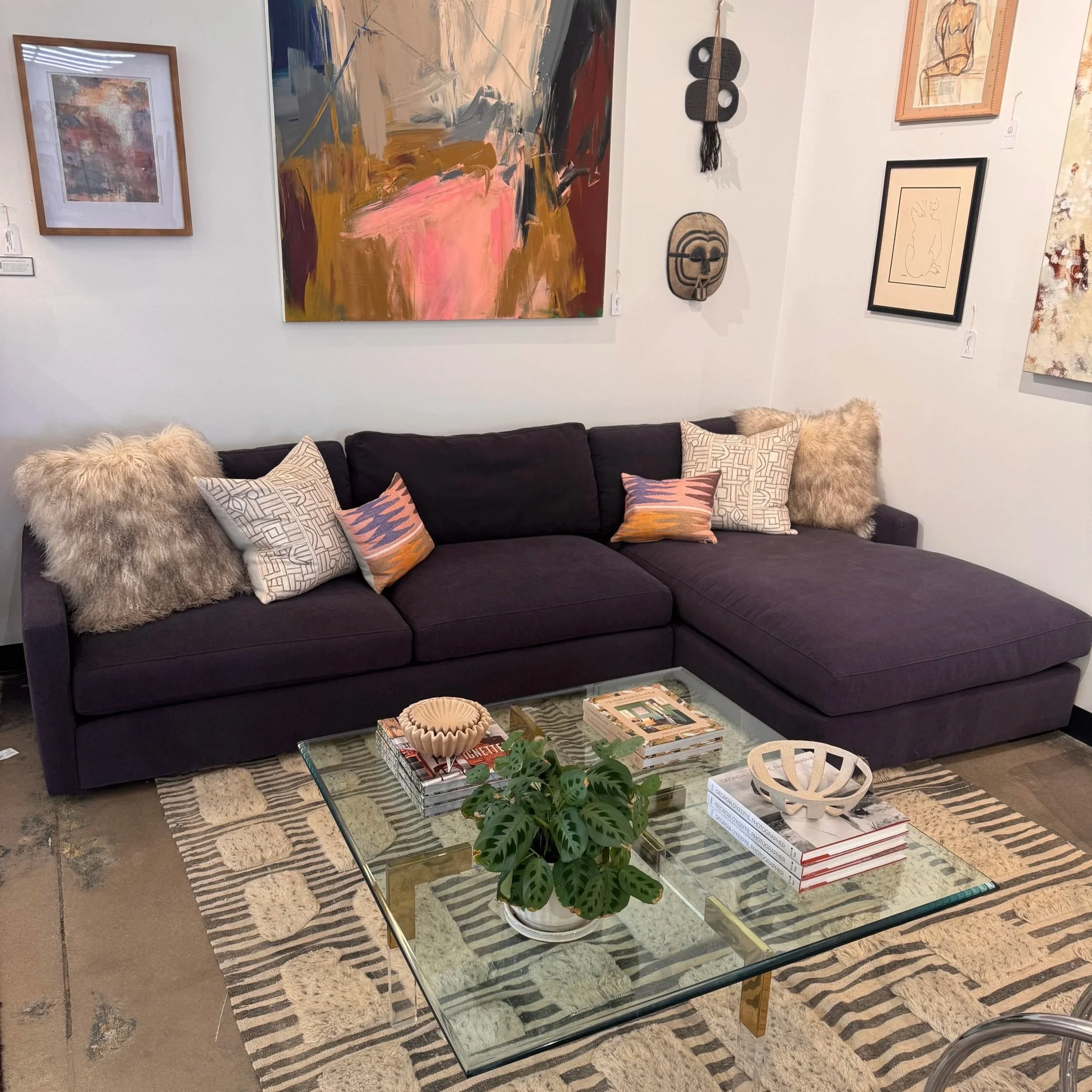 SOLD - Room & Board Sectional Sofa (116W x 32H x 67D)