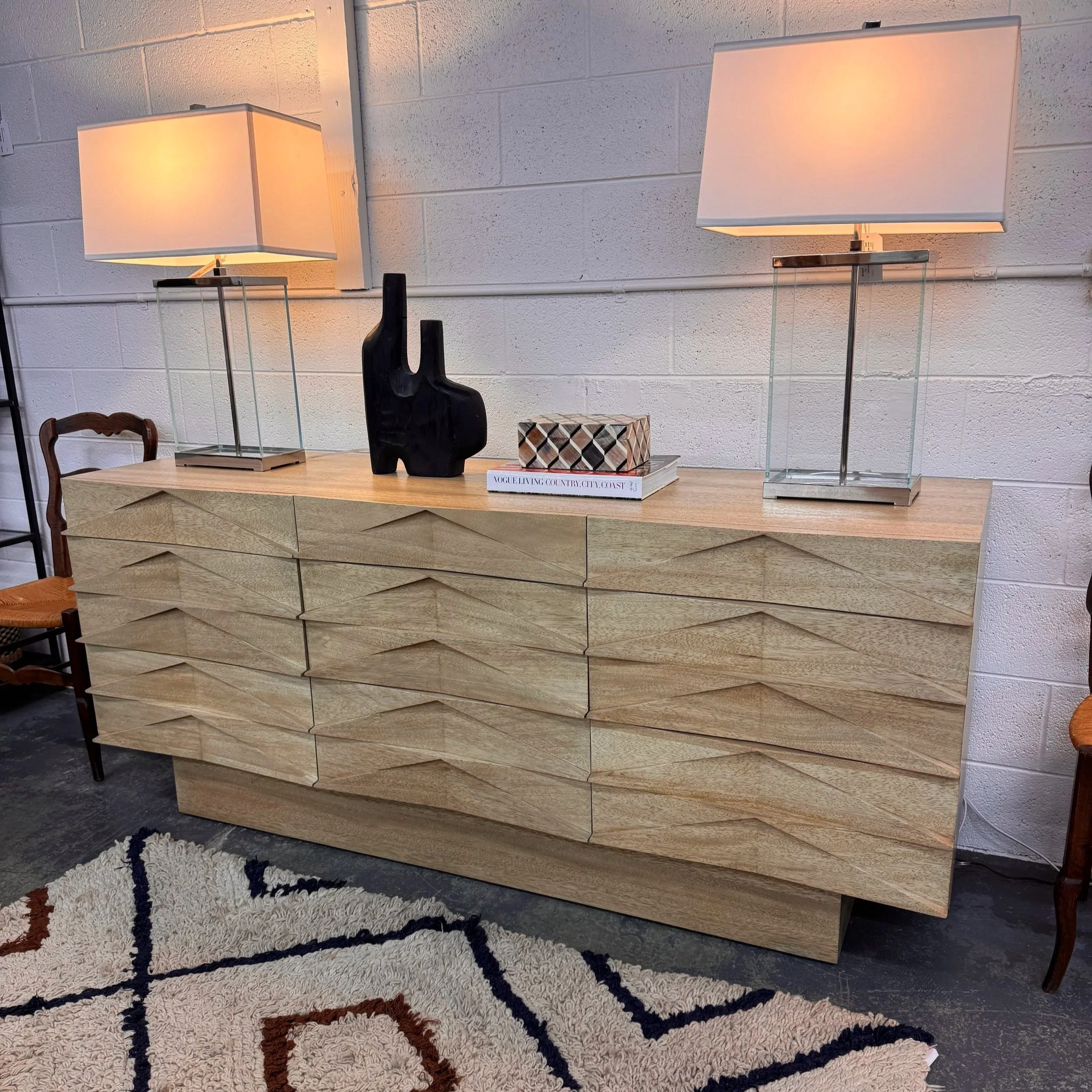 Noir Walnut Dresser/Sideboard - 75W x 32D 22H