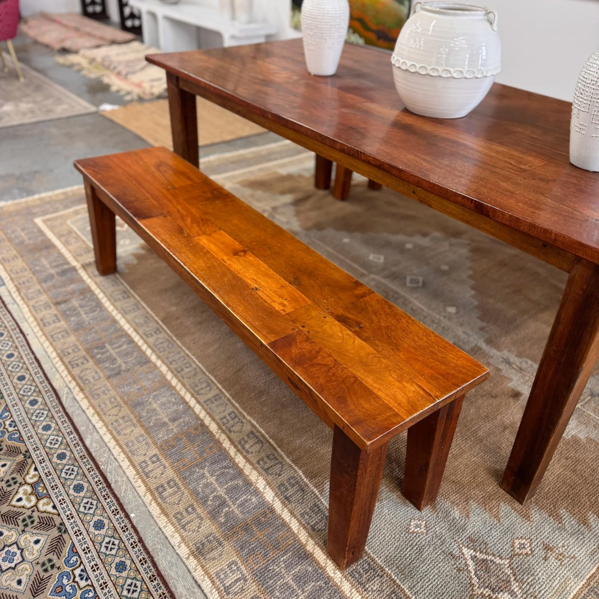 Crate & Barrel Basque Bench (x2) - 62W x 14D x 18H