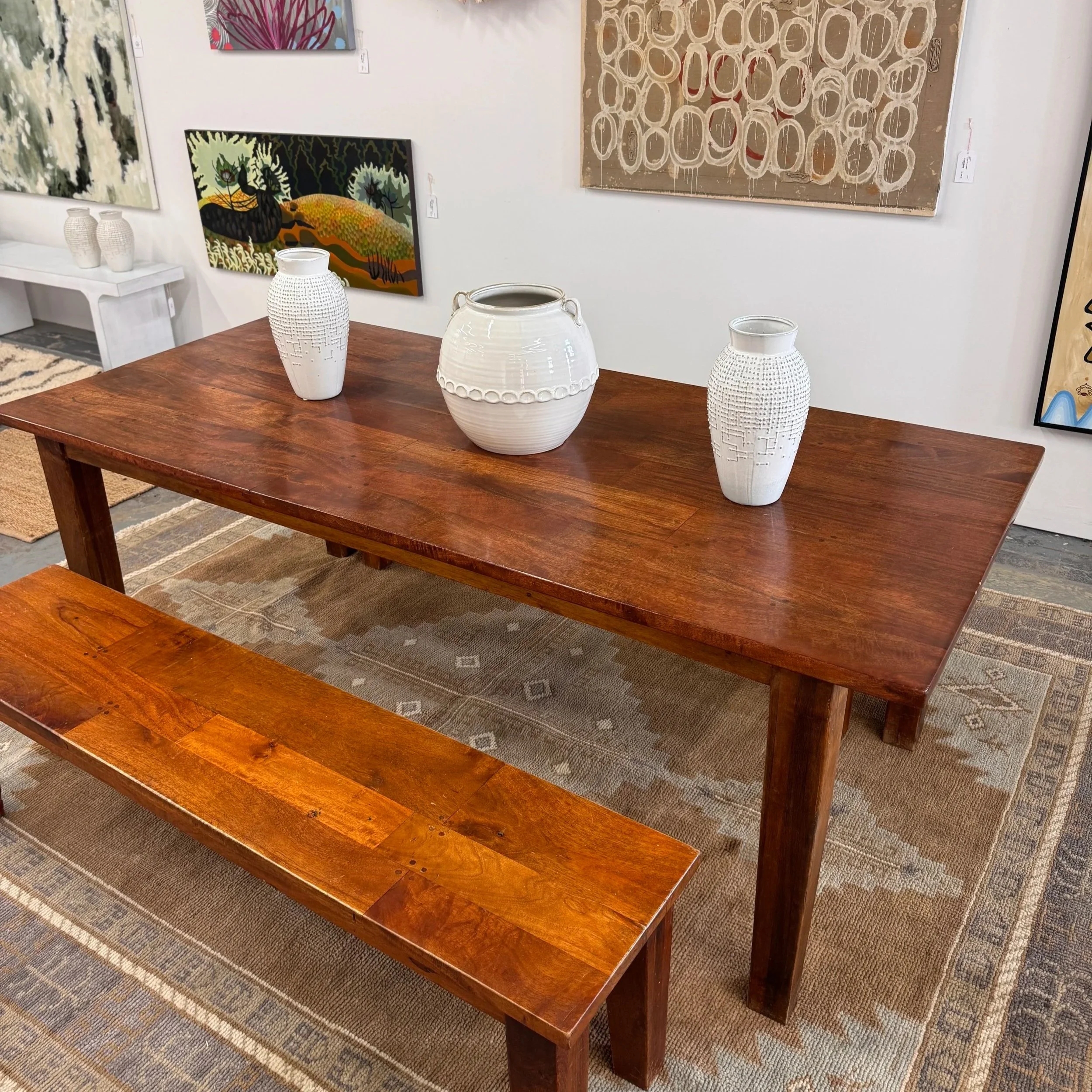 Crate & Barrel Basque Dining Table (82W x 37.5D x 30H)