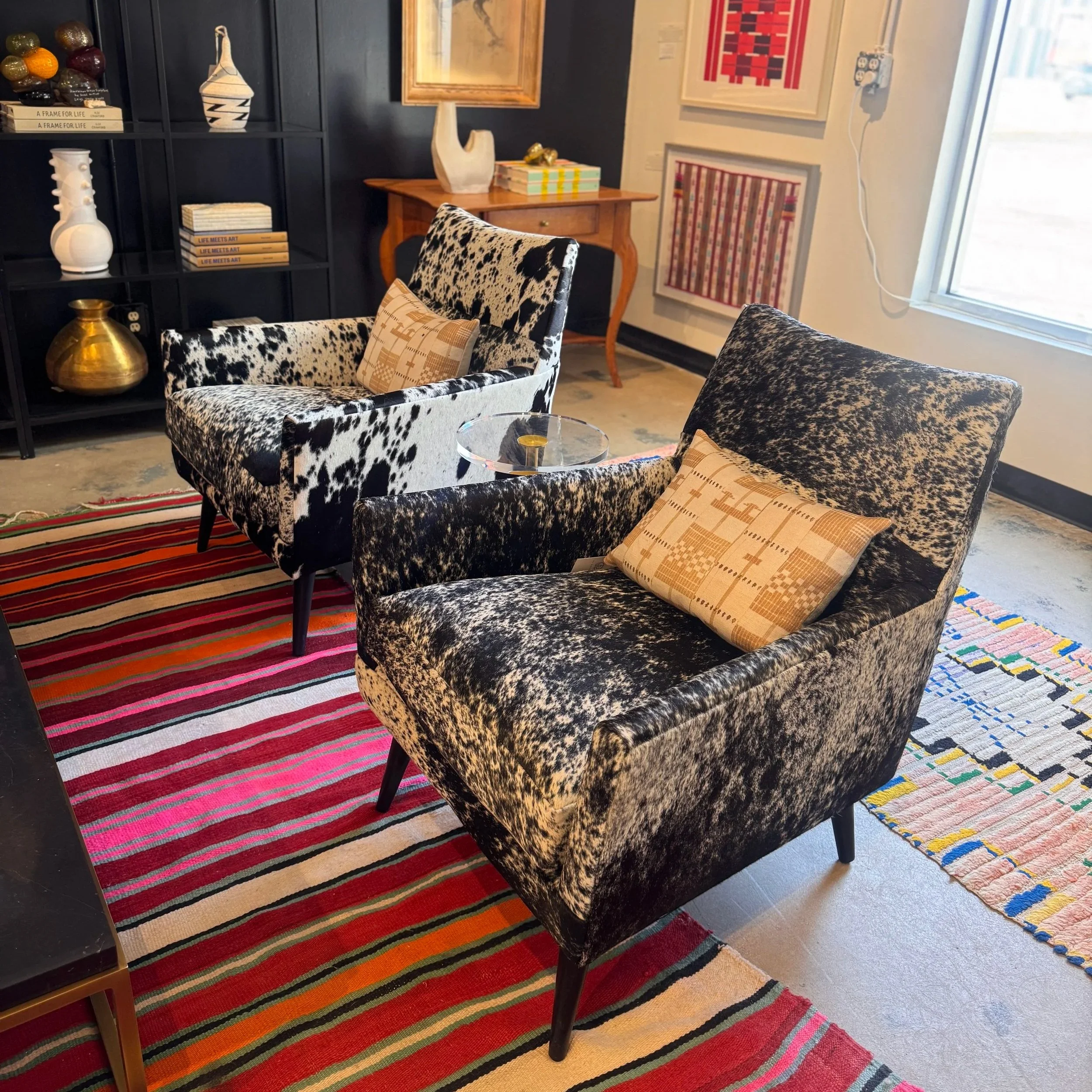 Hair On Hide Chair by Paul McCobb for CB2 (x2) - 29W x 31D x 34H