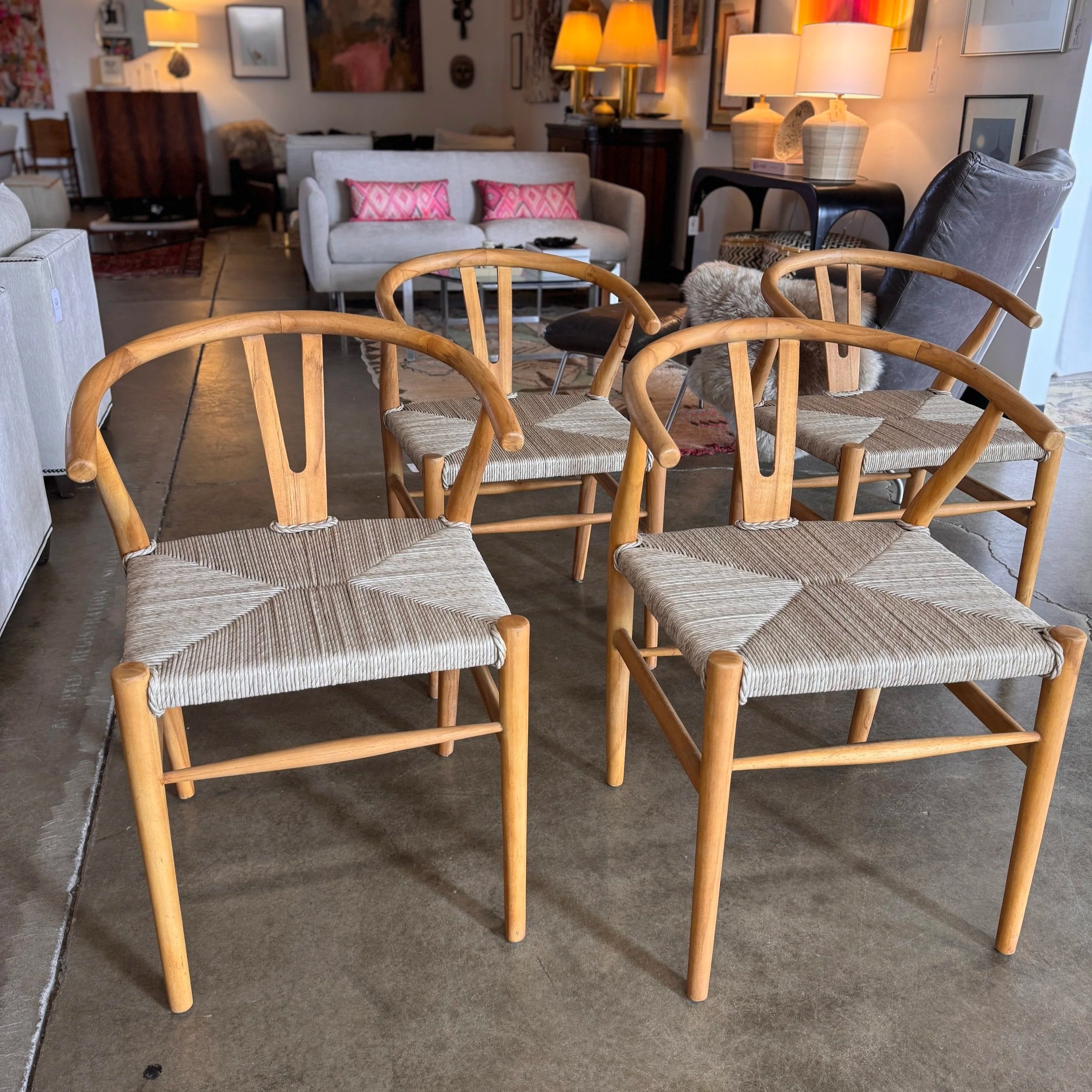 Four Hands Wishbone Chair,  All weather (x6)