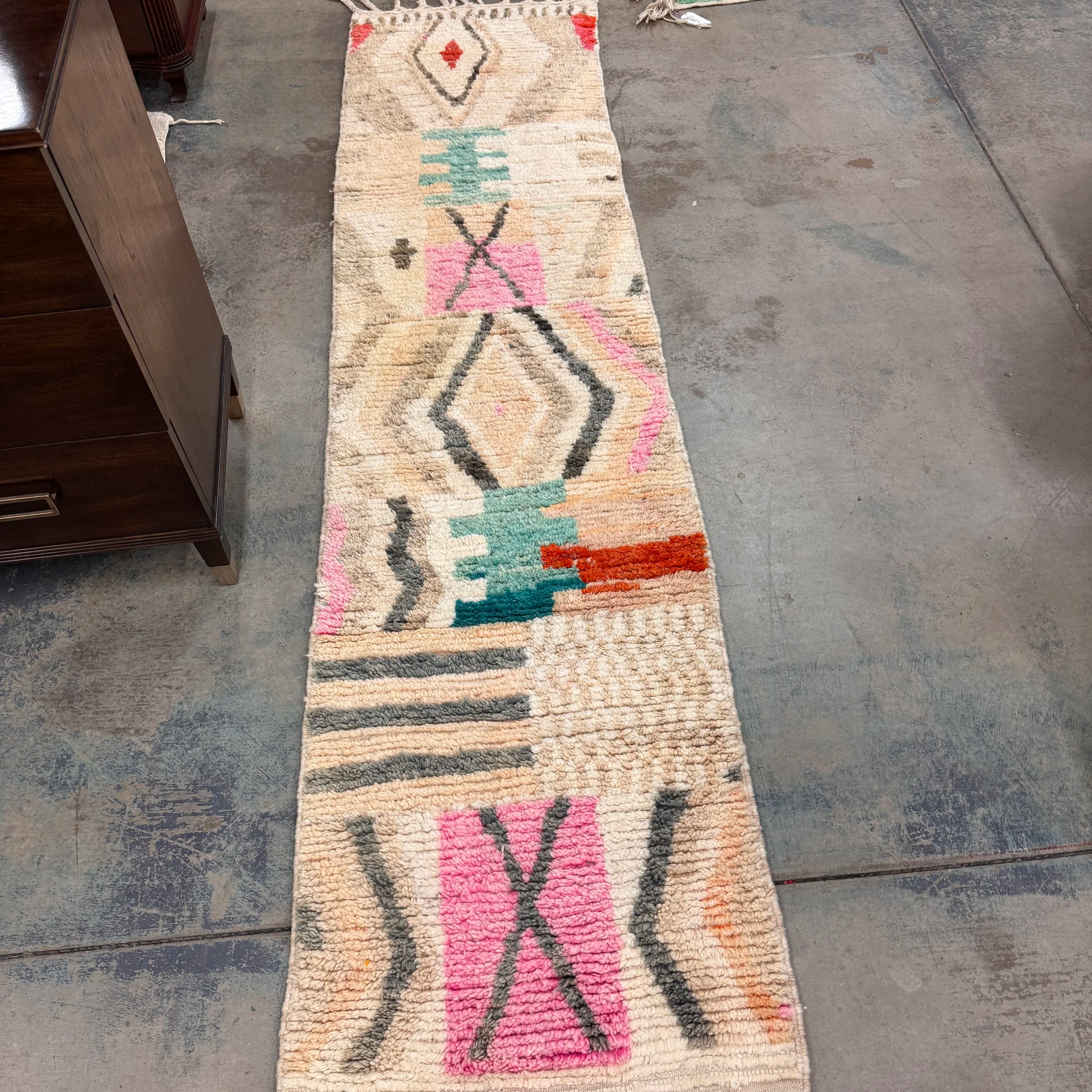 Moroccan Boujaad Rug (2.5' x 10')