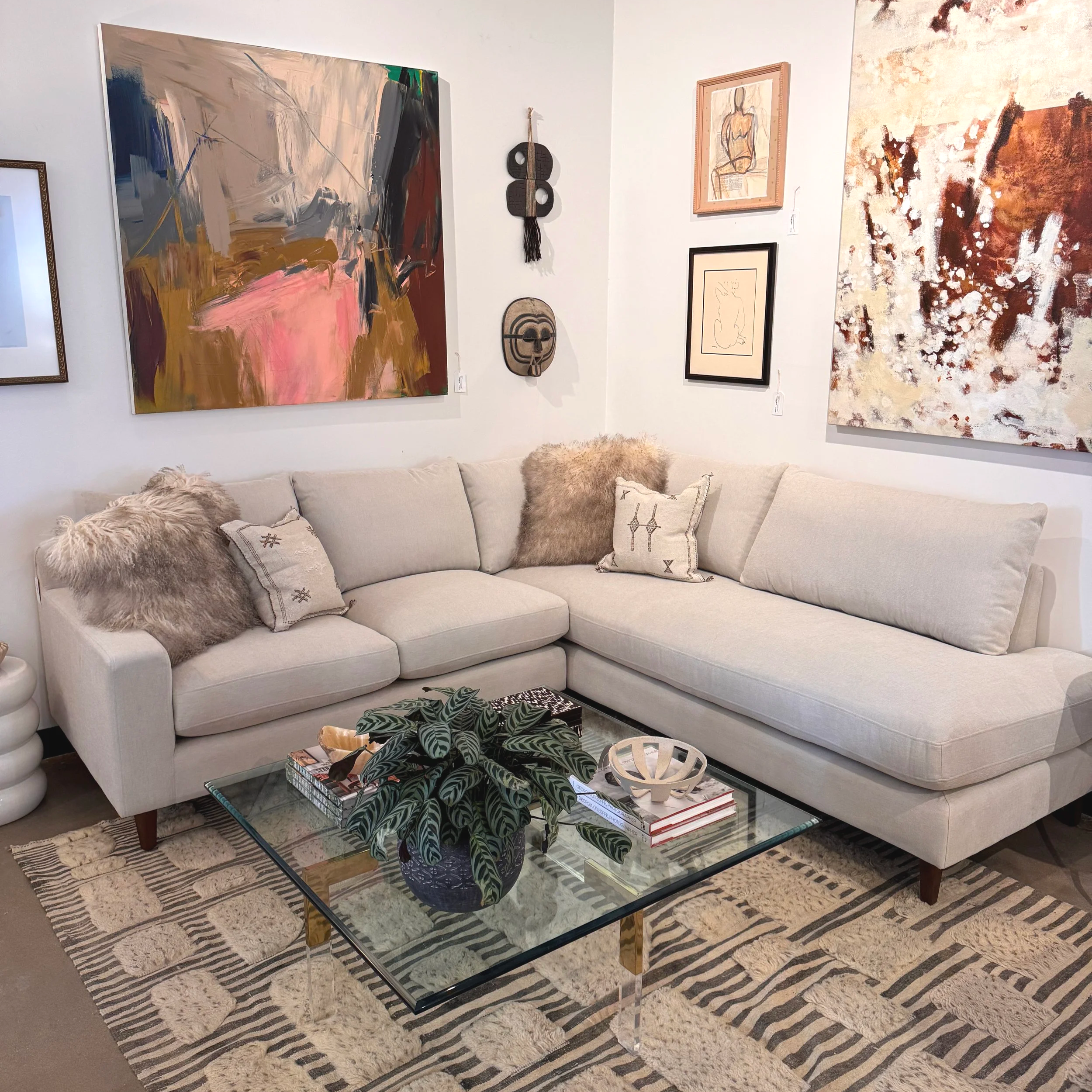 SOLD - Interior Define Sloan Sectional - 96 x 93 x 36D