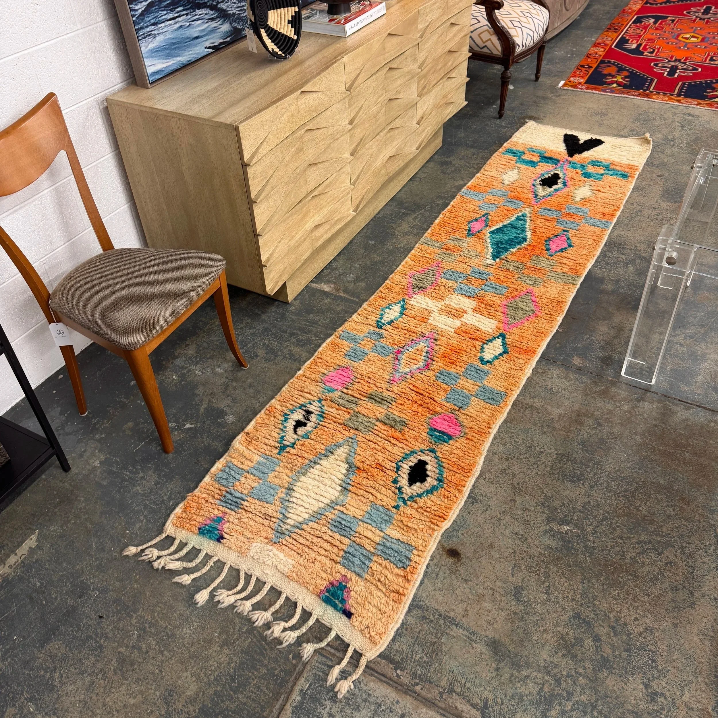 Moroccan Boujaad Rug (2'4" x 10')