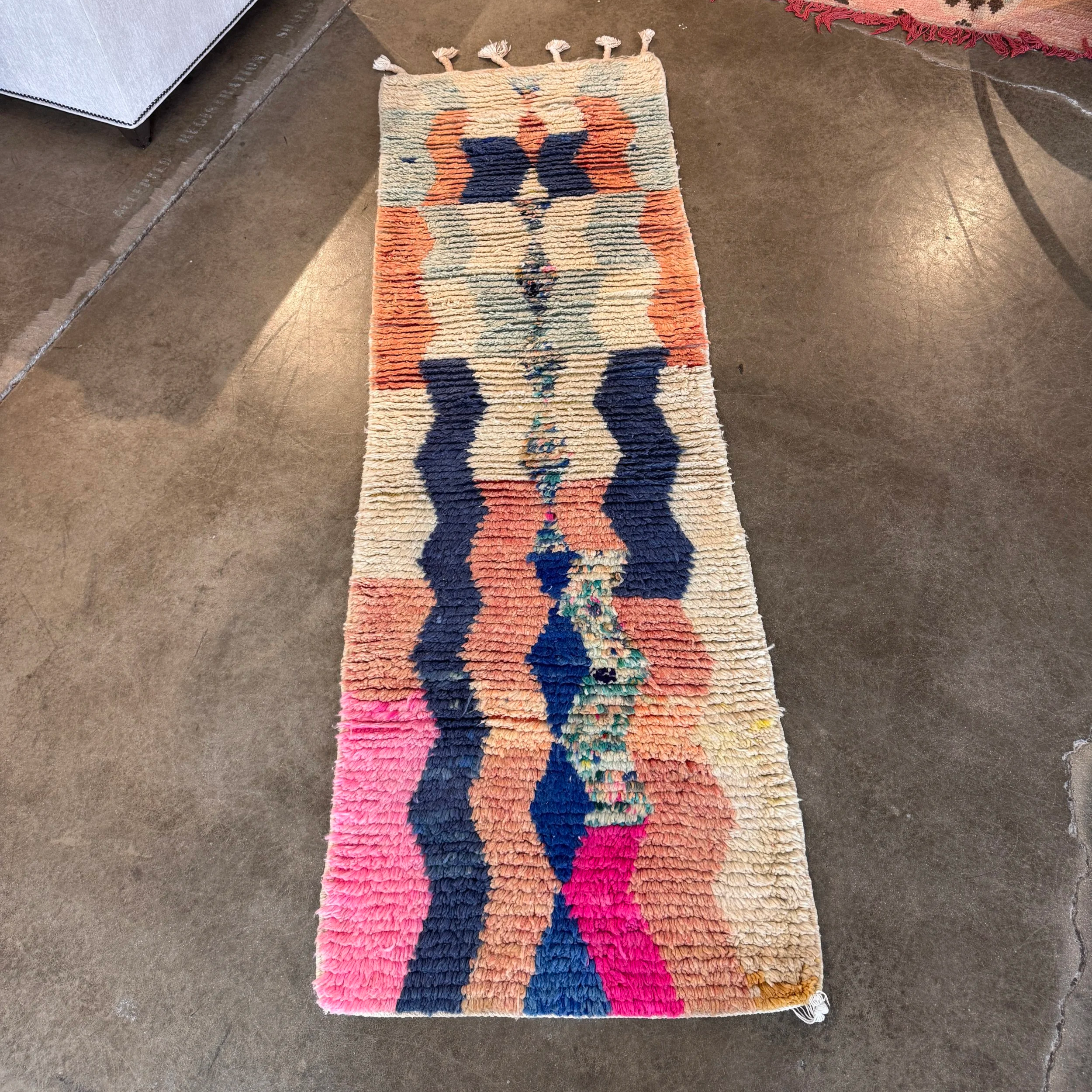Moroccan Boujaad Rug (2.5 x 6.5)