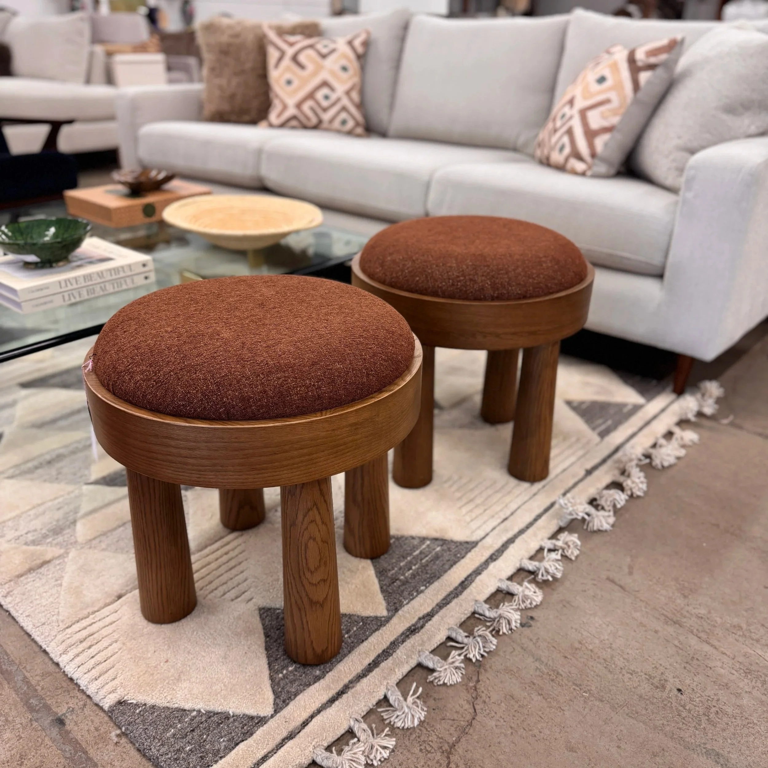 SOLD - Four Hands Accent Stool (19 x 19)