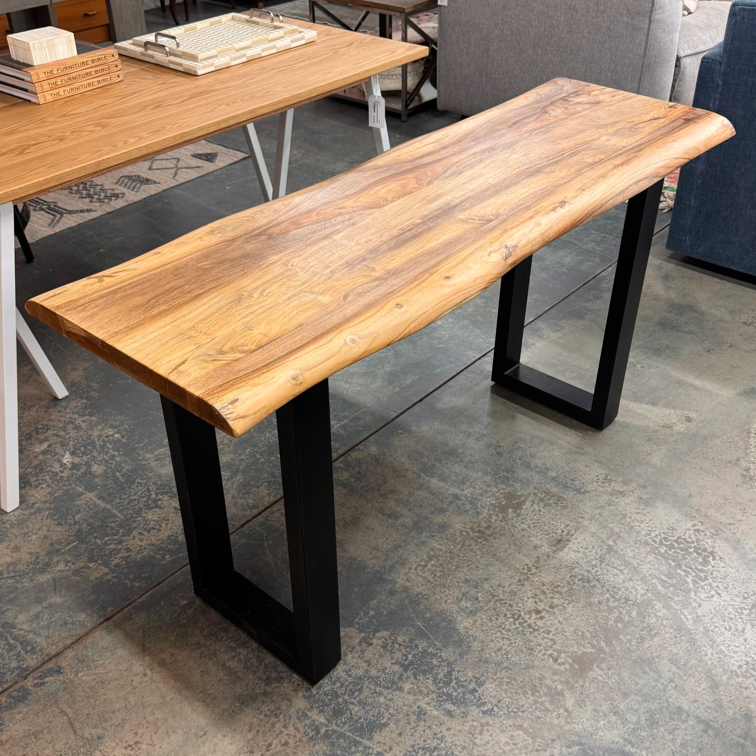 SOLD - LIve Edge Console Table (58W x 19.5D x 30H)