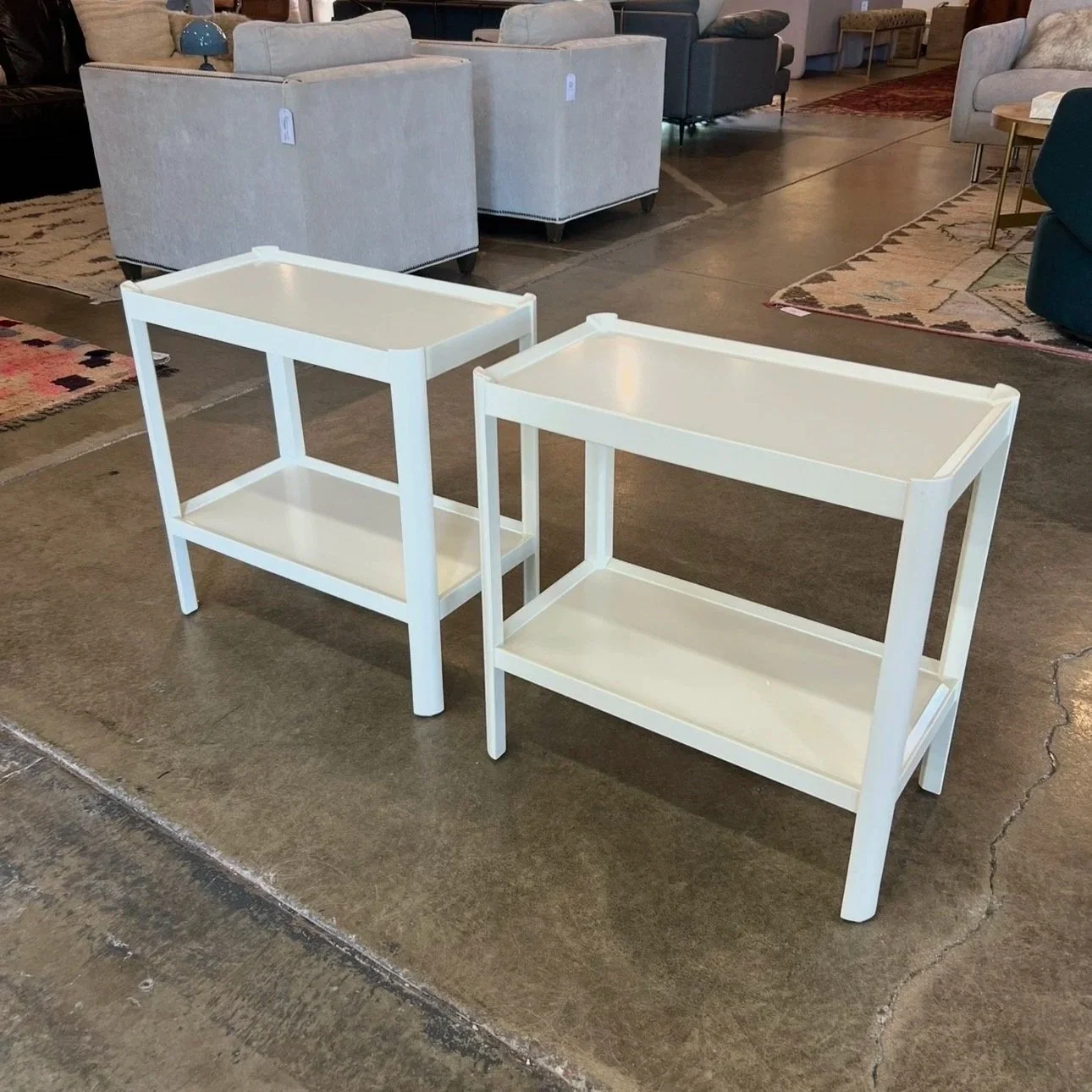 SOLD - Serena and Lily Side Table (x2) - 22W x 12D x 22H