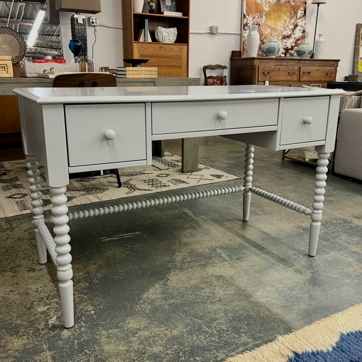 Crate & Barrel Jenny Lind Spindle Desk - 48W x 23D x 30H