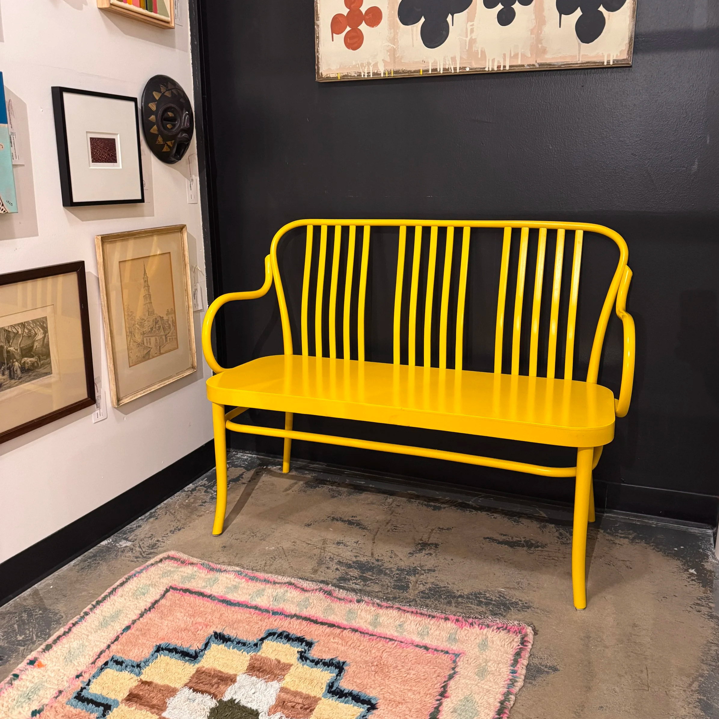 Crate & Barrel Bentwood Bench (46W x17D x 35H)