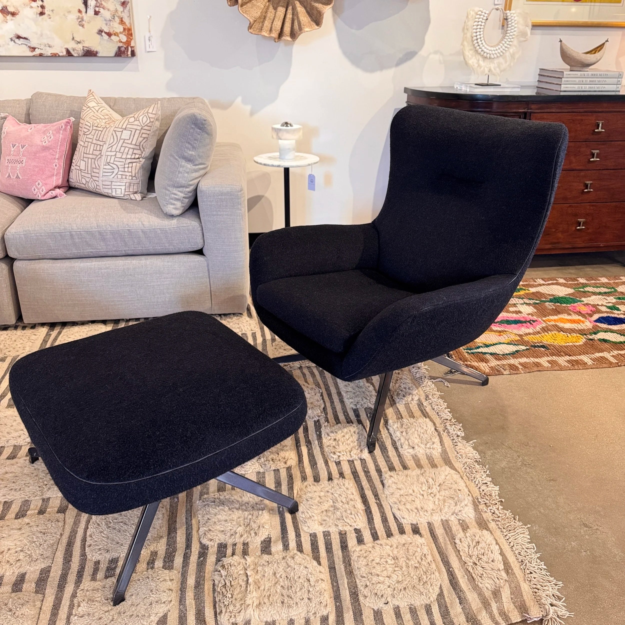 Minotti Jensen Lounge Chair + Ottoman