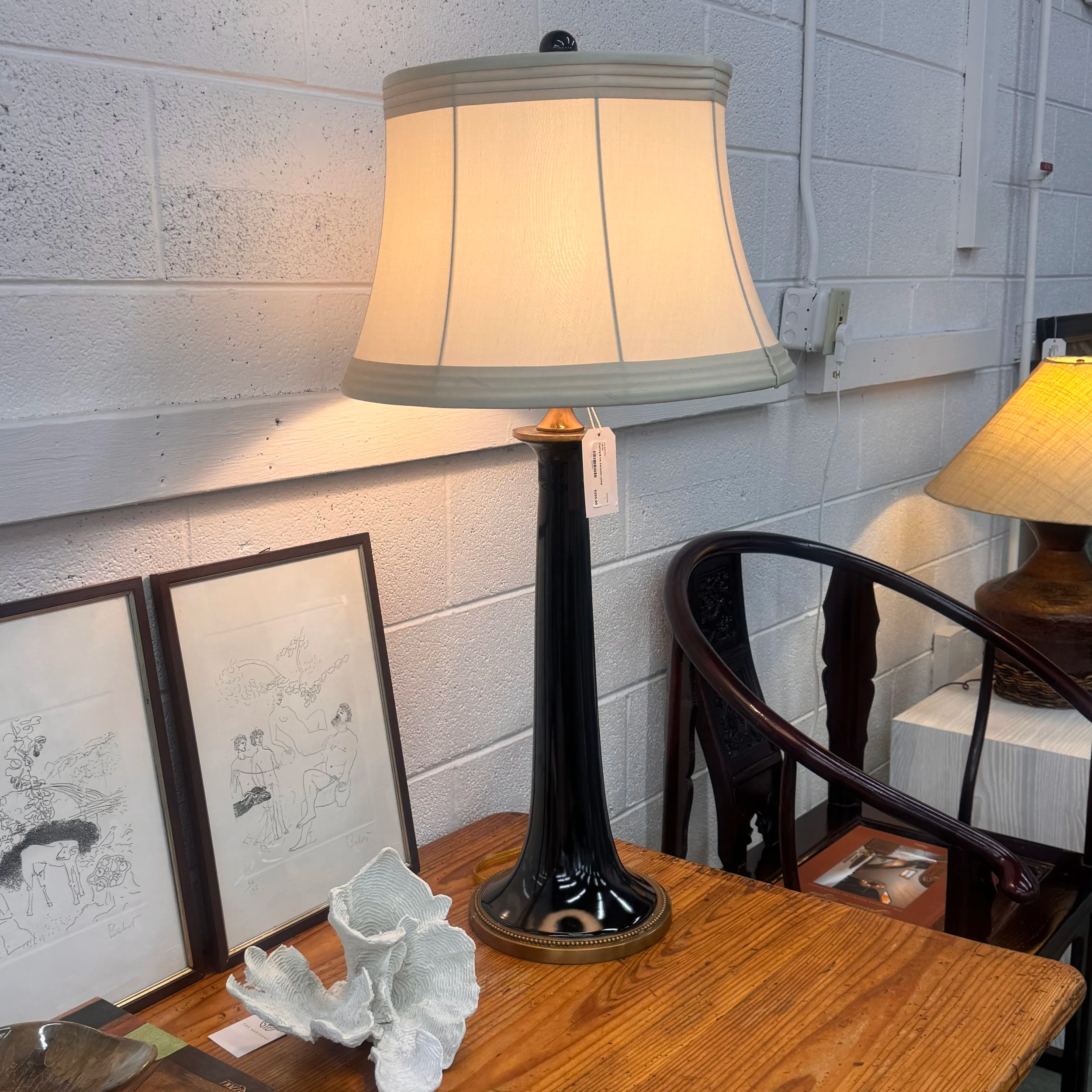 SOLD - Currey & Co. Ceramic Lamp
