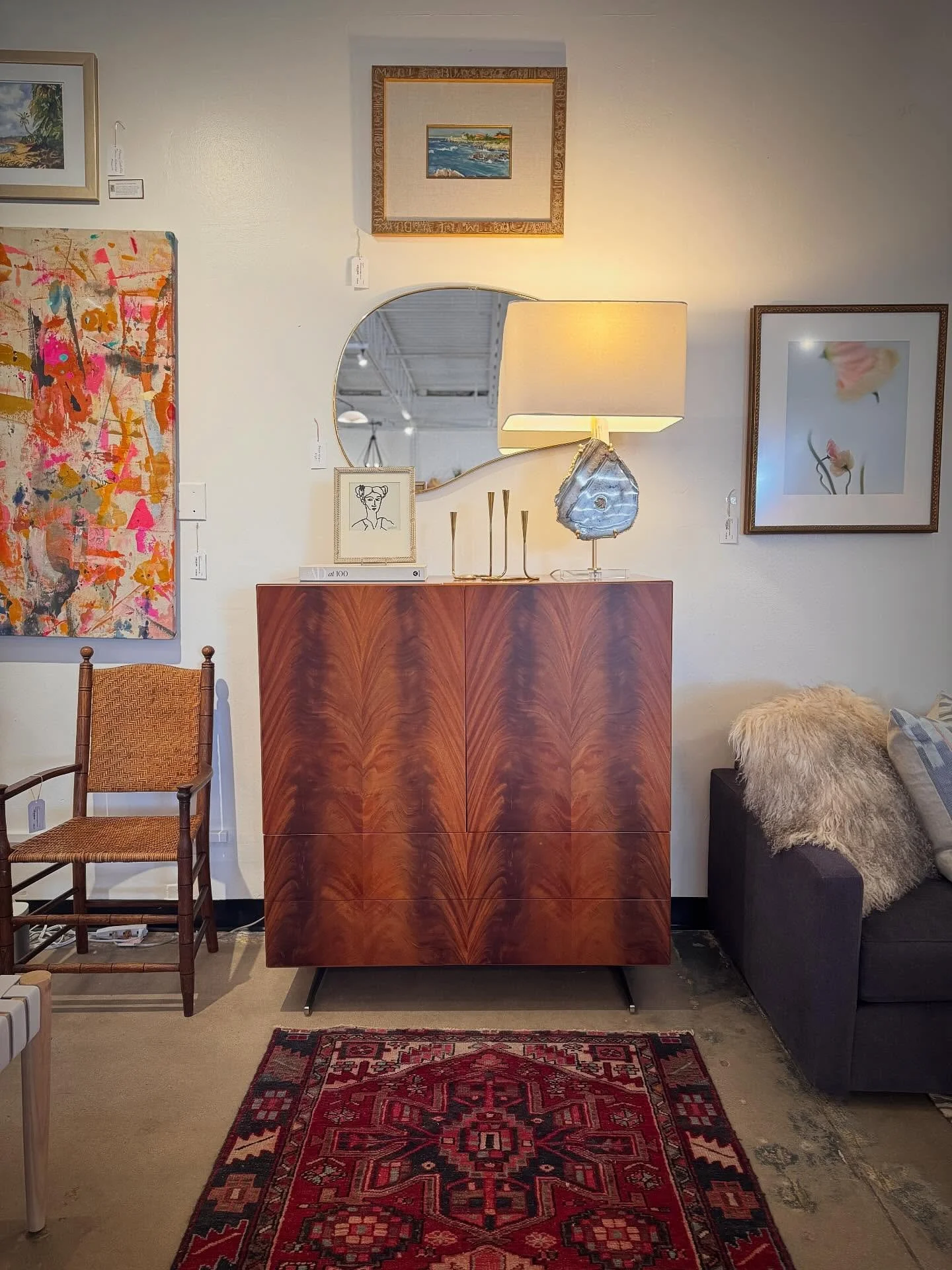 She&rsquo;s a stunner. ✨ &ldquo;Pluma&rdquo; cabinet by Flexform, in gorgeous feather mahogany.  DM for for details, or pop by to see in person! Open Wed-Sun from 12 to 5pm, and by appt. 

#refineryfinds #refineryboulder 
.
.
.
.
#collectedhome #home