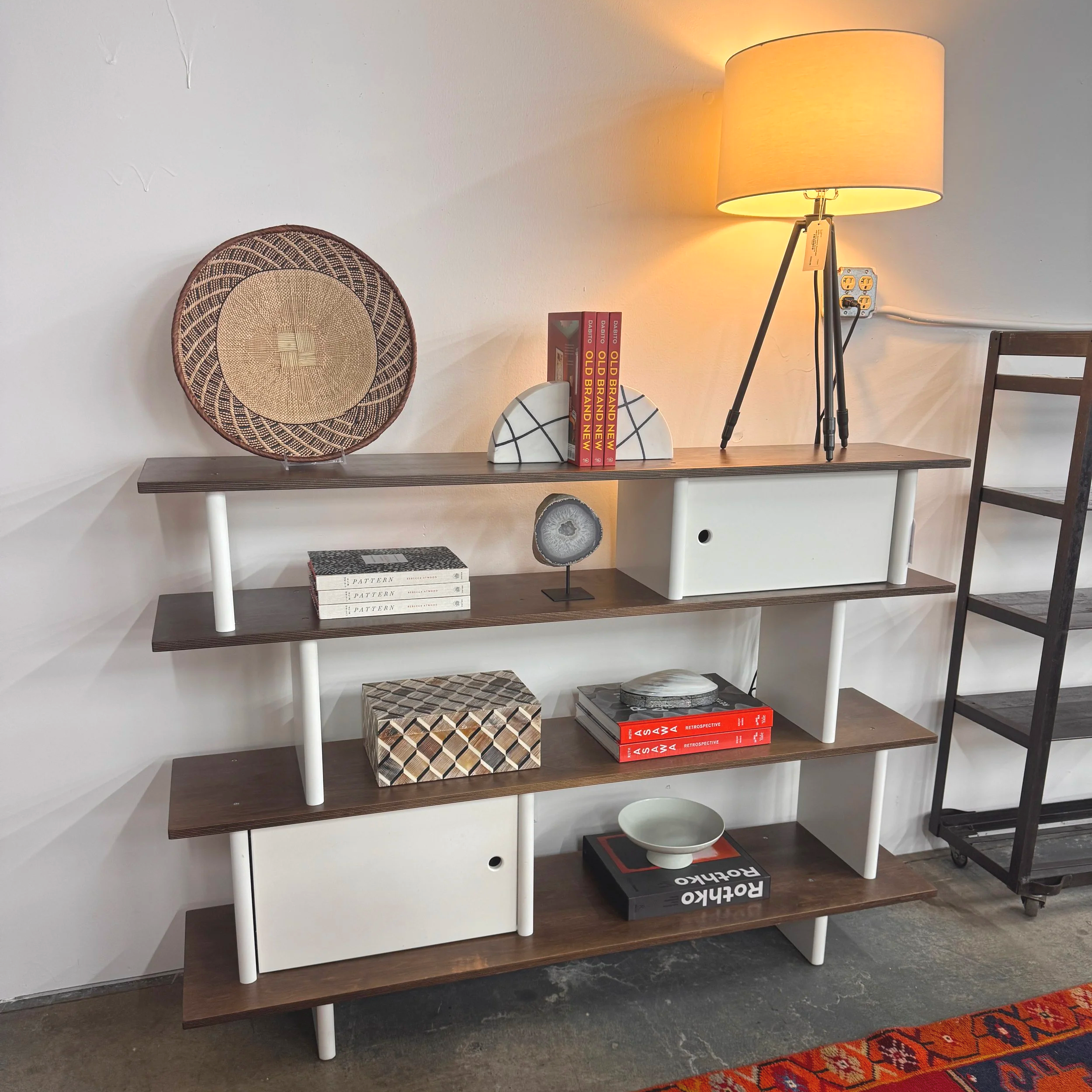 Ouef Mini Library Bookshelf (59W x 14D x 42H)