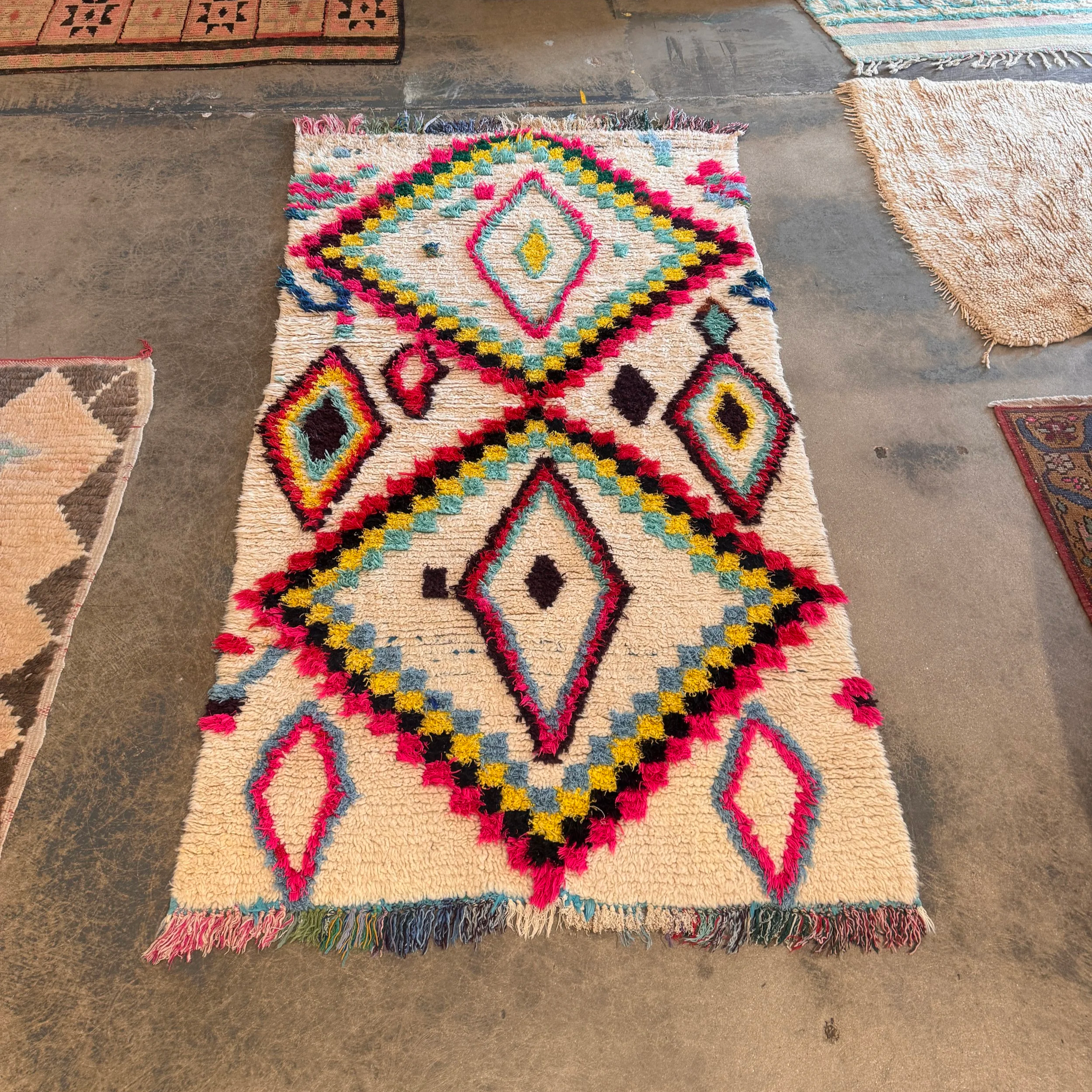 Vintage Moroccan Rug - 40" x 72"