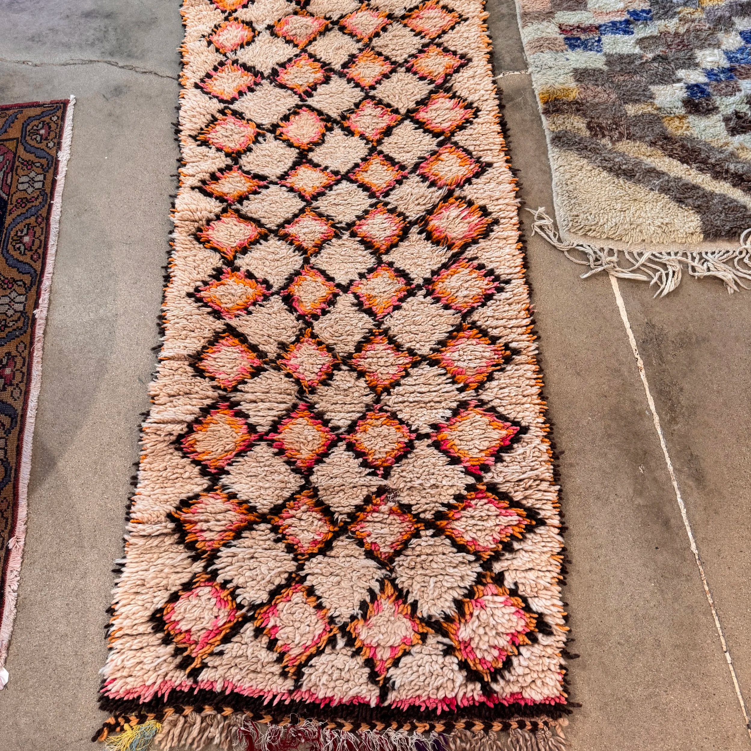 Vintage Moroccan Rug - 32" x 82"
