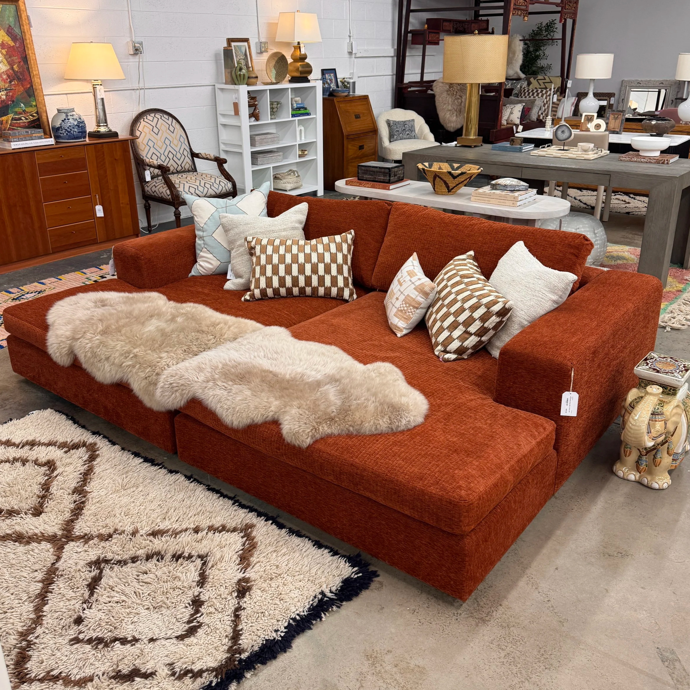 SOLD - Article Beta Chaise (x2) - 49W x 70.5D x 32H 