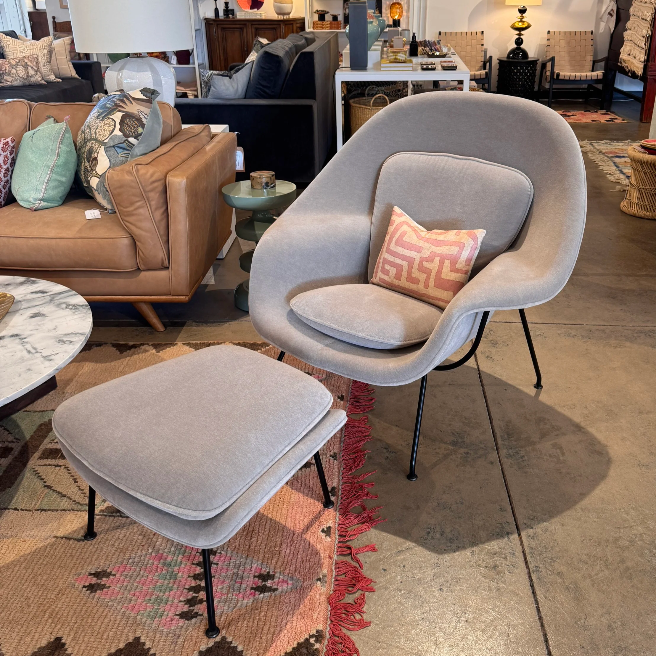 Saarinen for Knoll Womb Chair + Ottoman