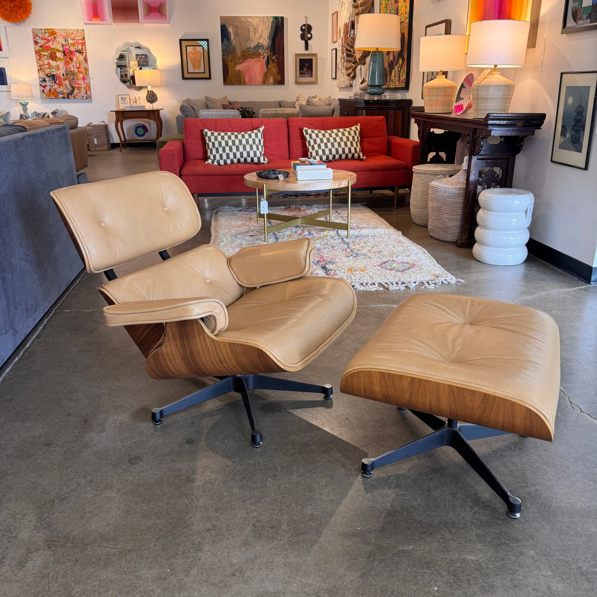 SOLD - Eames Replica Lounge Chair + Ottoman