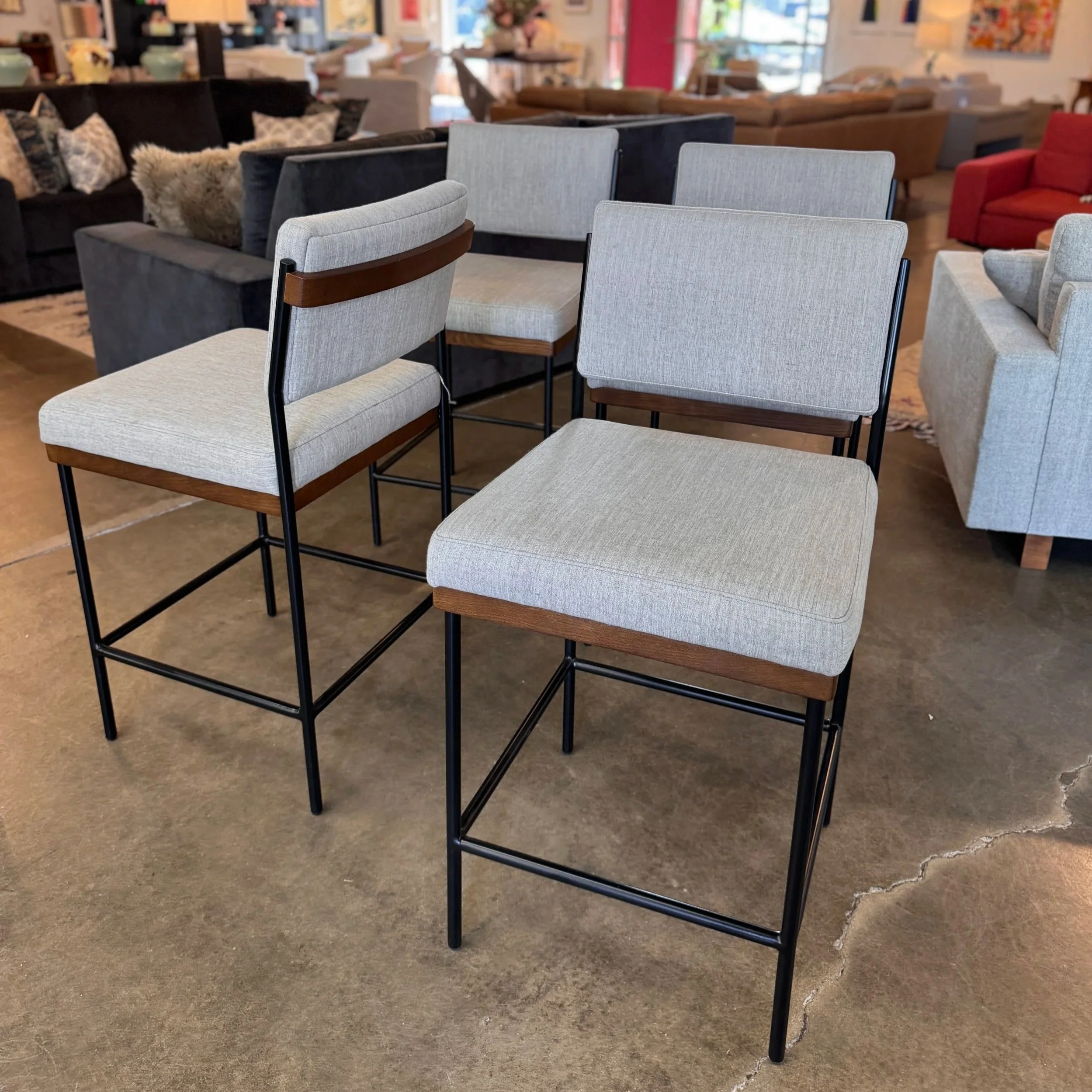 SOLD - Four Hands Benton Counter Stool (x4)