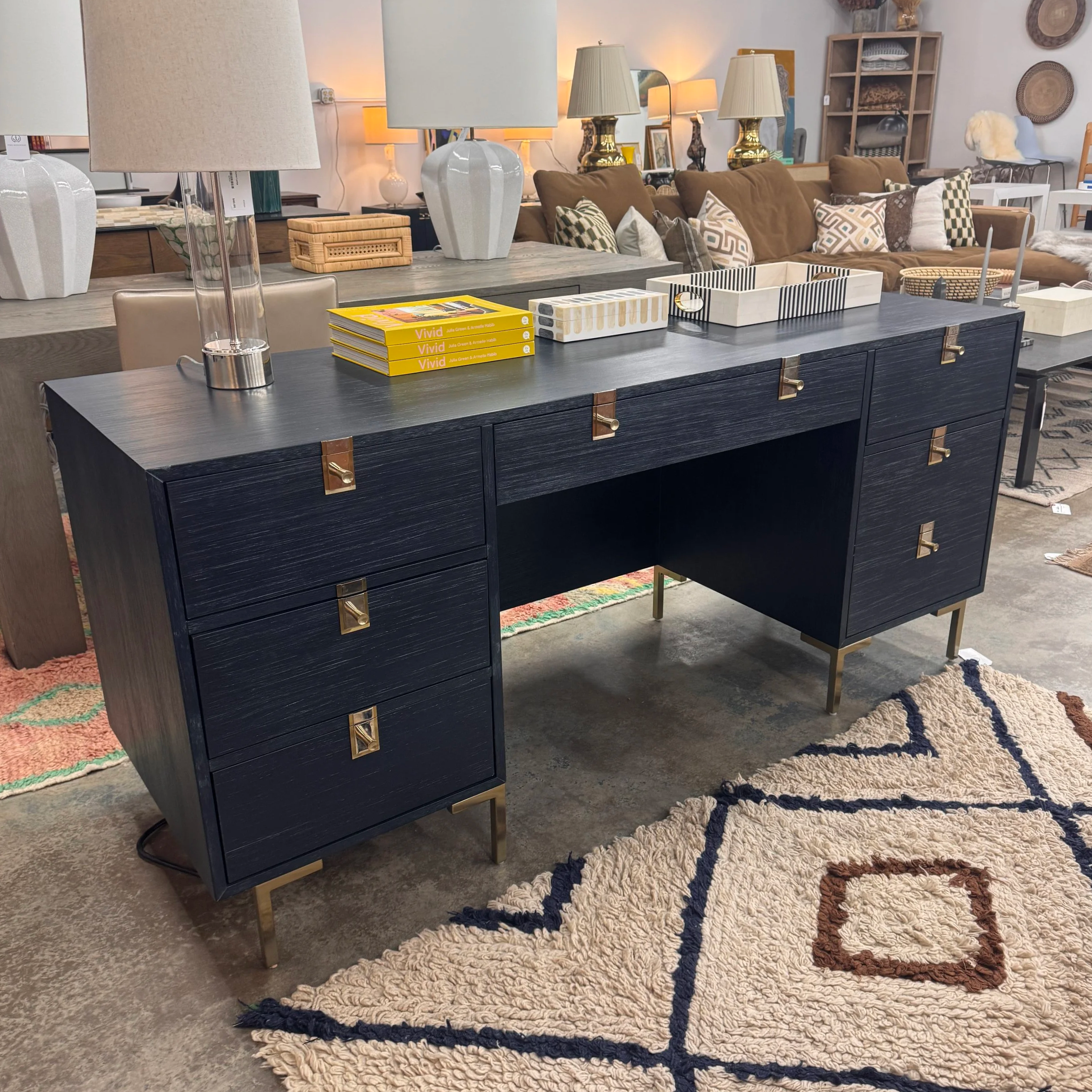 SOLD - Anthro Ingram Desk - 70W x 23D x 31H