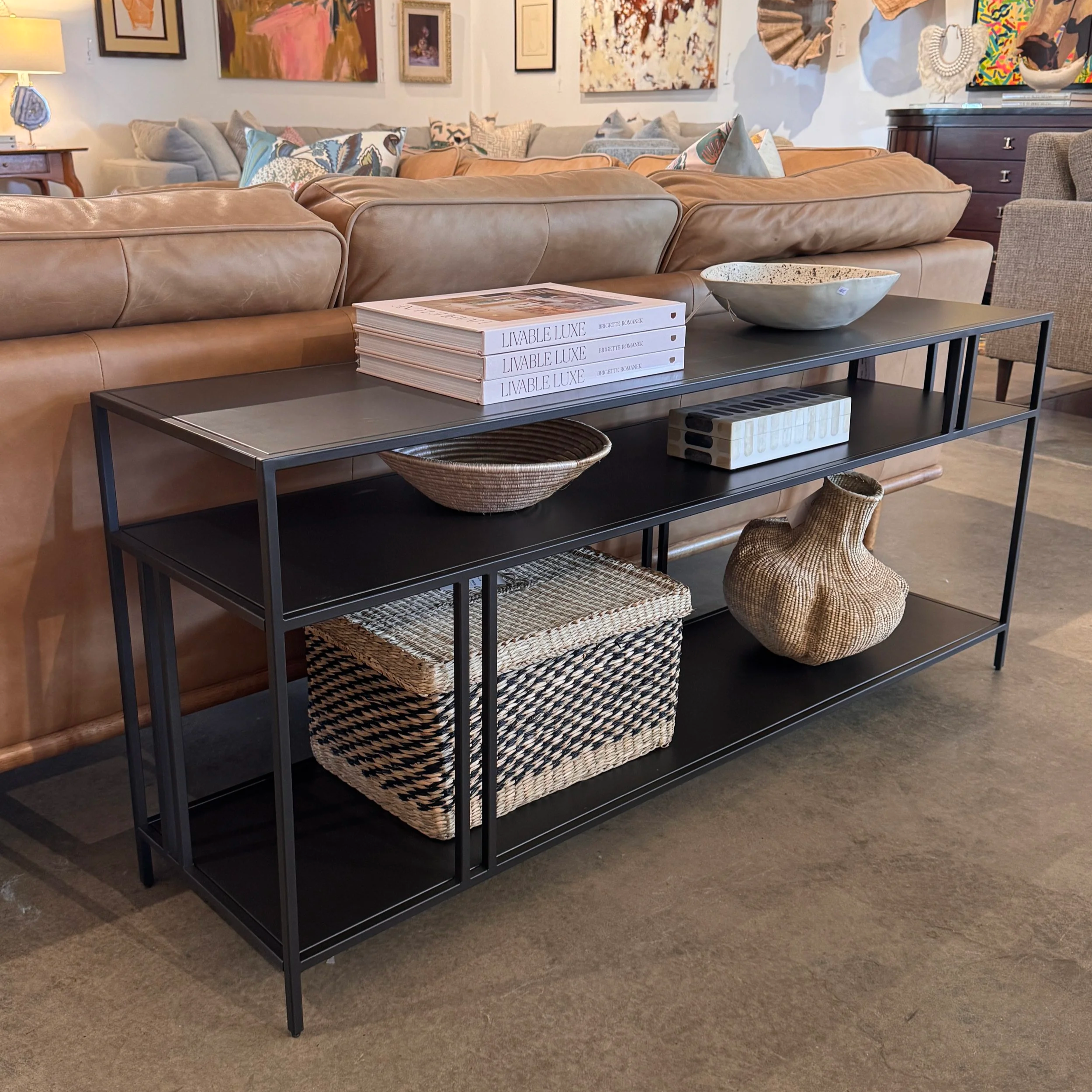 SOLD - West Elm Profile Console (55W x 14D x 24H)