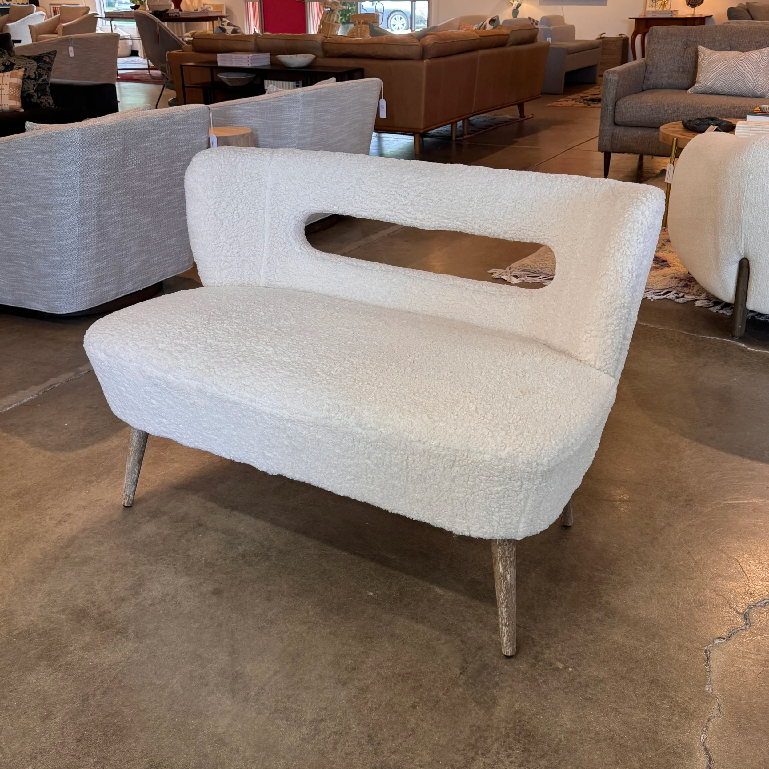 SOLD - Sherpa Settee