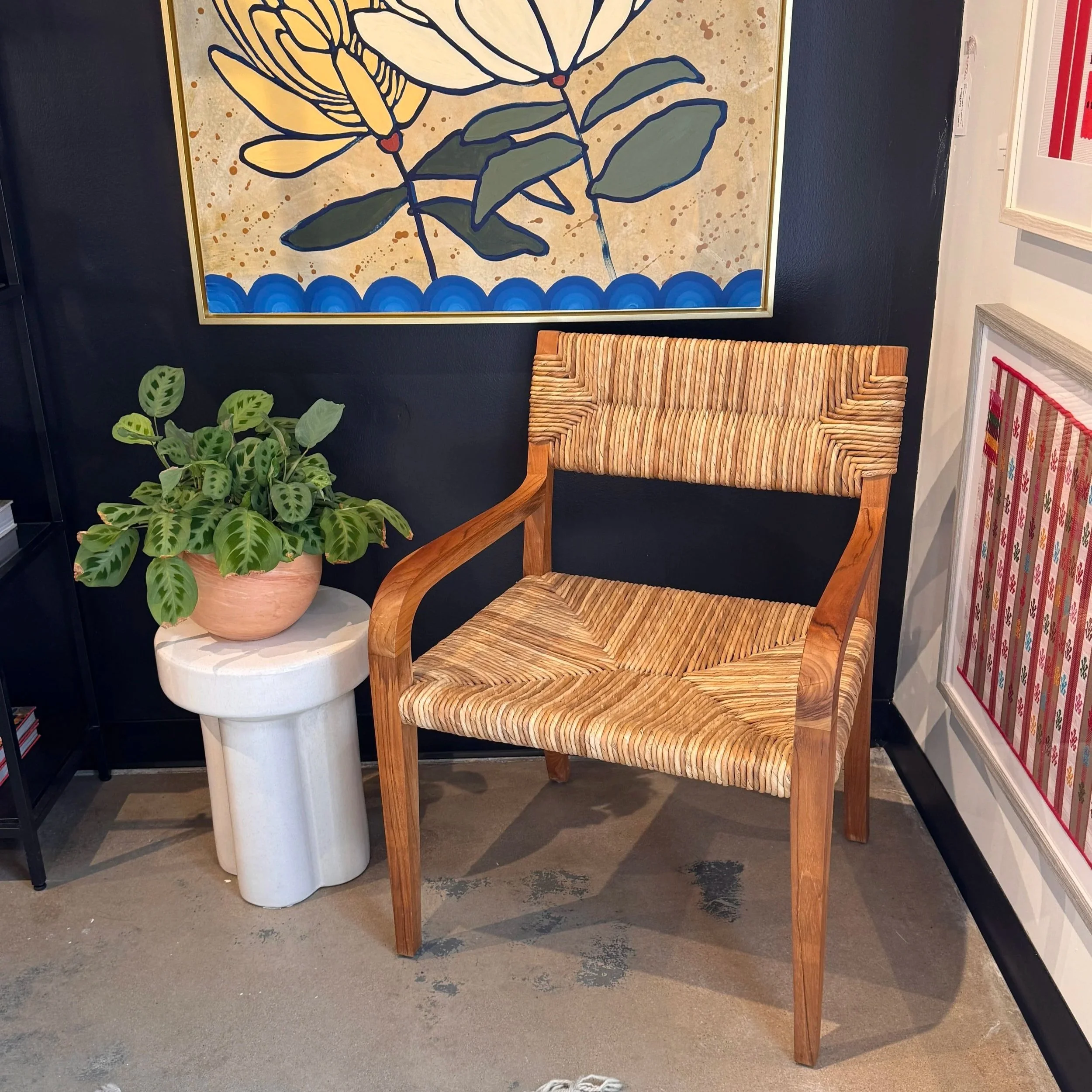 SOLD - Amber Interiors Teak Armchair