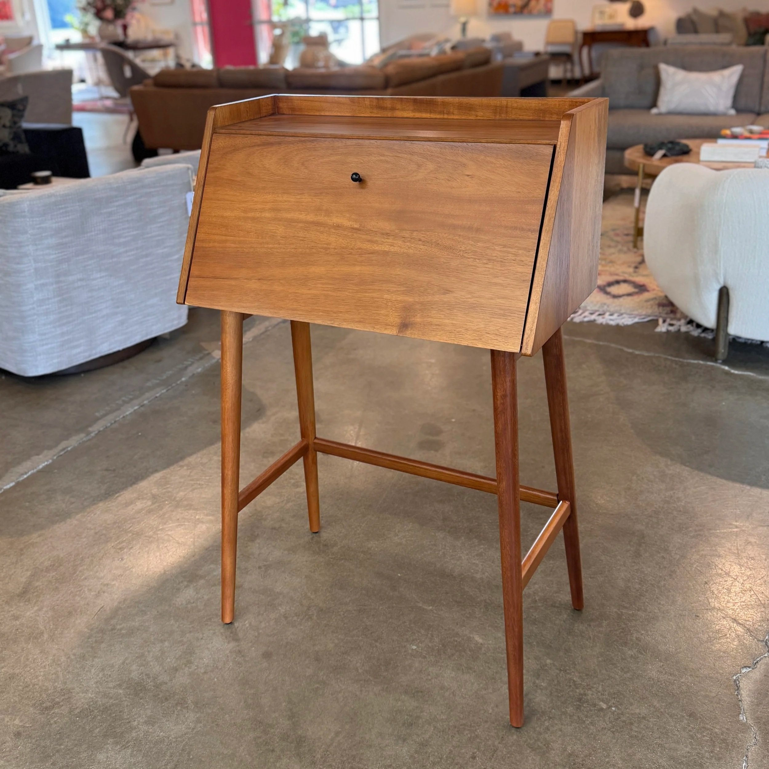 SOLD - West Elm MCM Secretary Desk (28W x 44.5H)