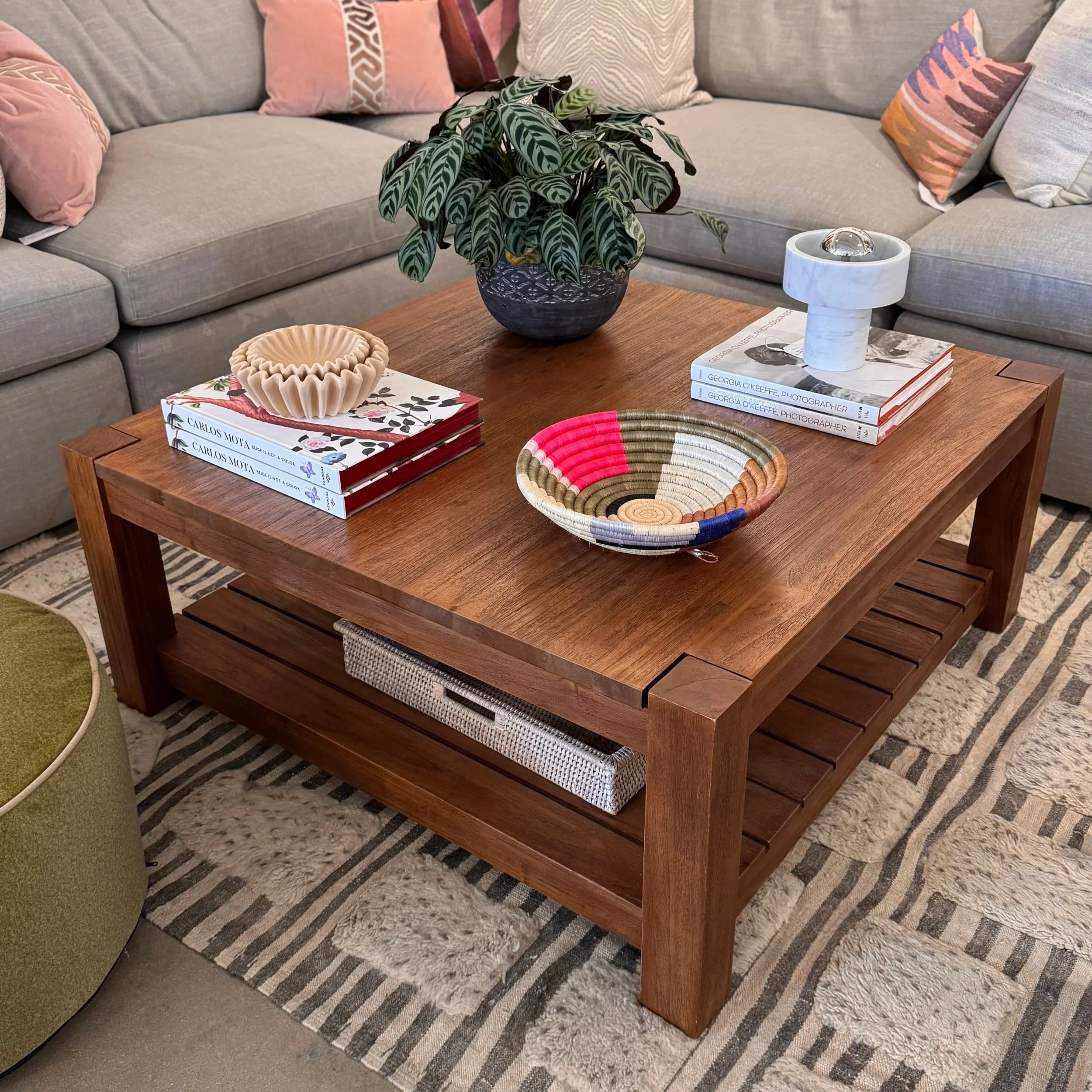 SOLD - Crate & Barrel Edgewood Coffee Table (40 x 40 x 17H)