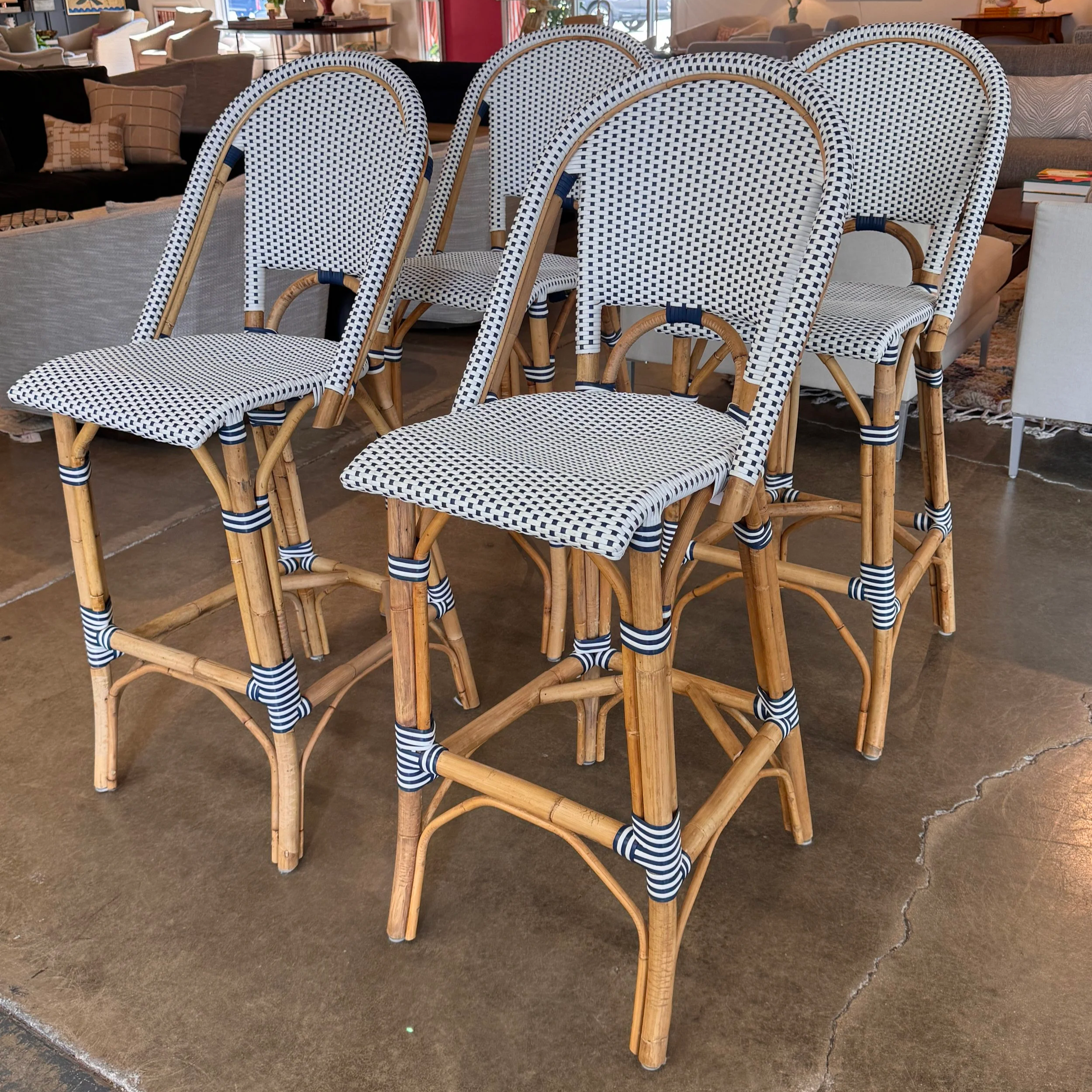 Serena & Lily Riviera Rattan Barstool