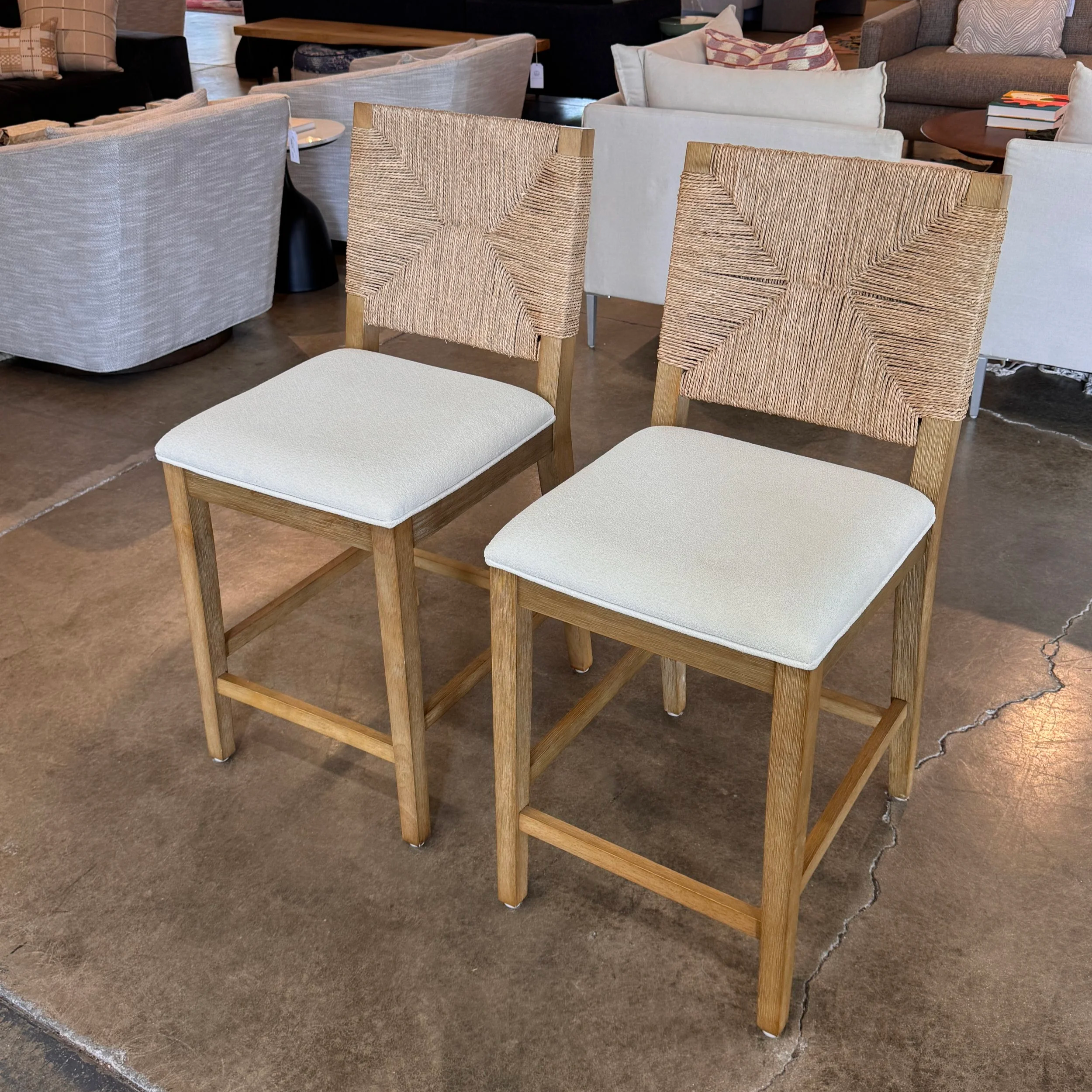 Nathan James Seagrass Counter Stool
