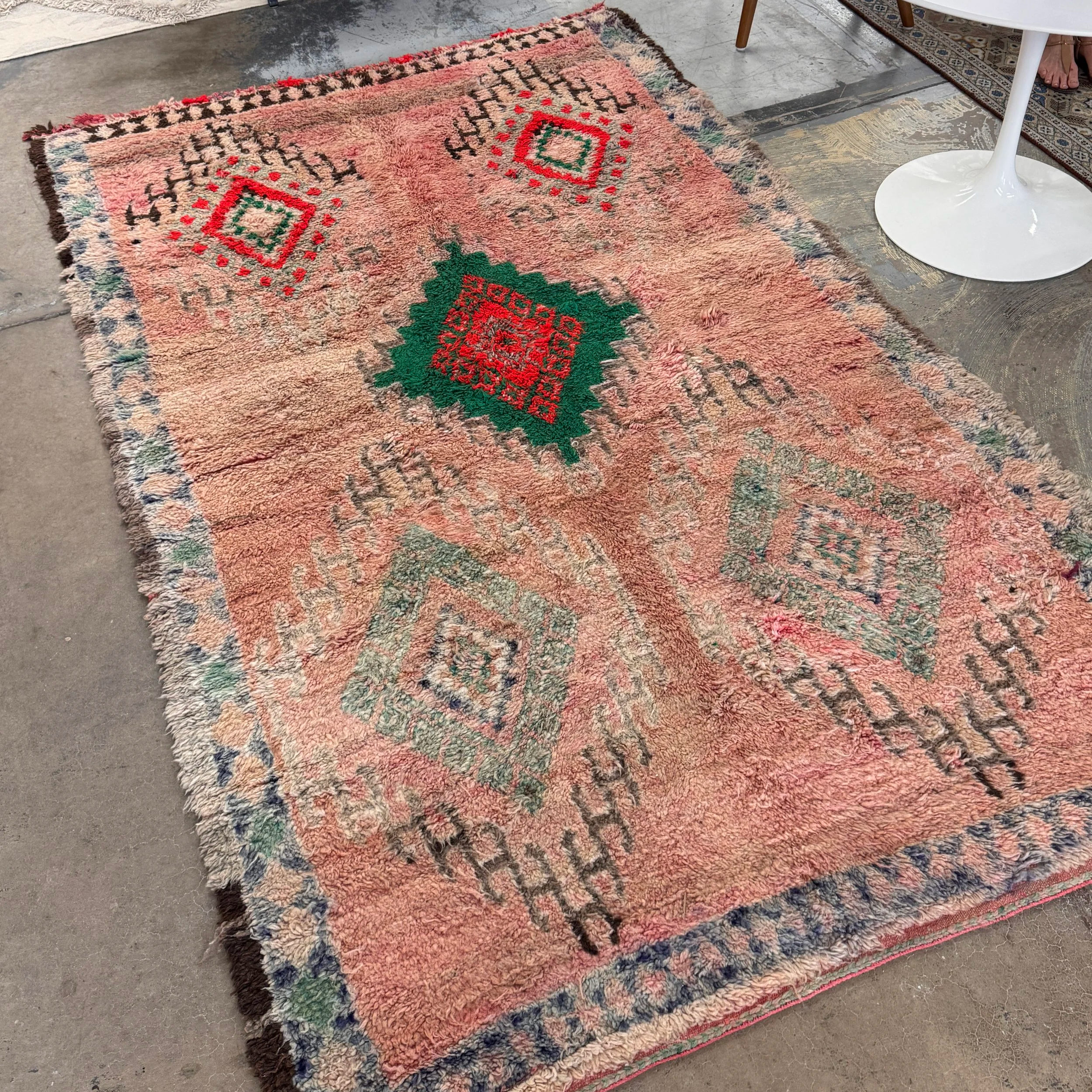 Vintage Moroccan Boujaad Rug (5' x 9')