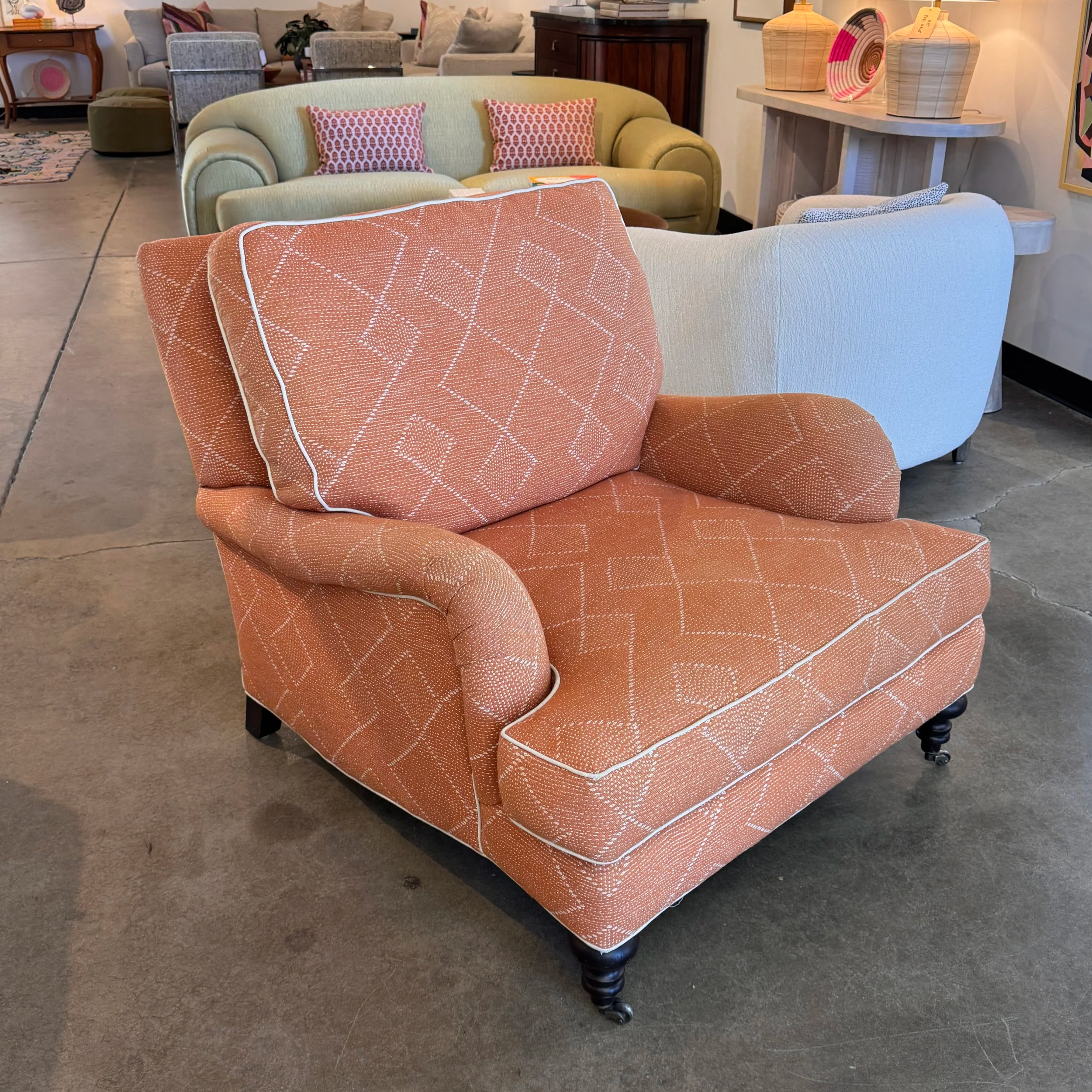 SOLD - Custom Roll Arm Chair