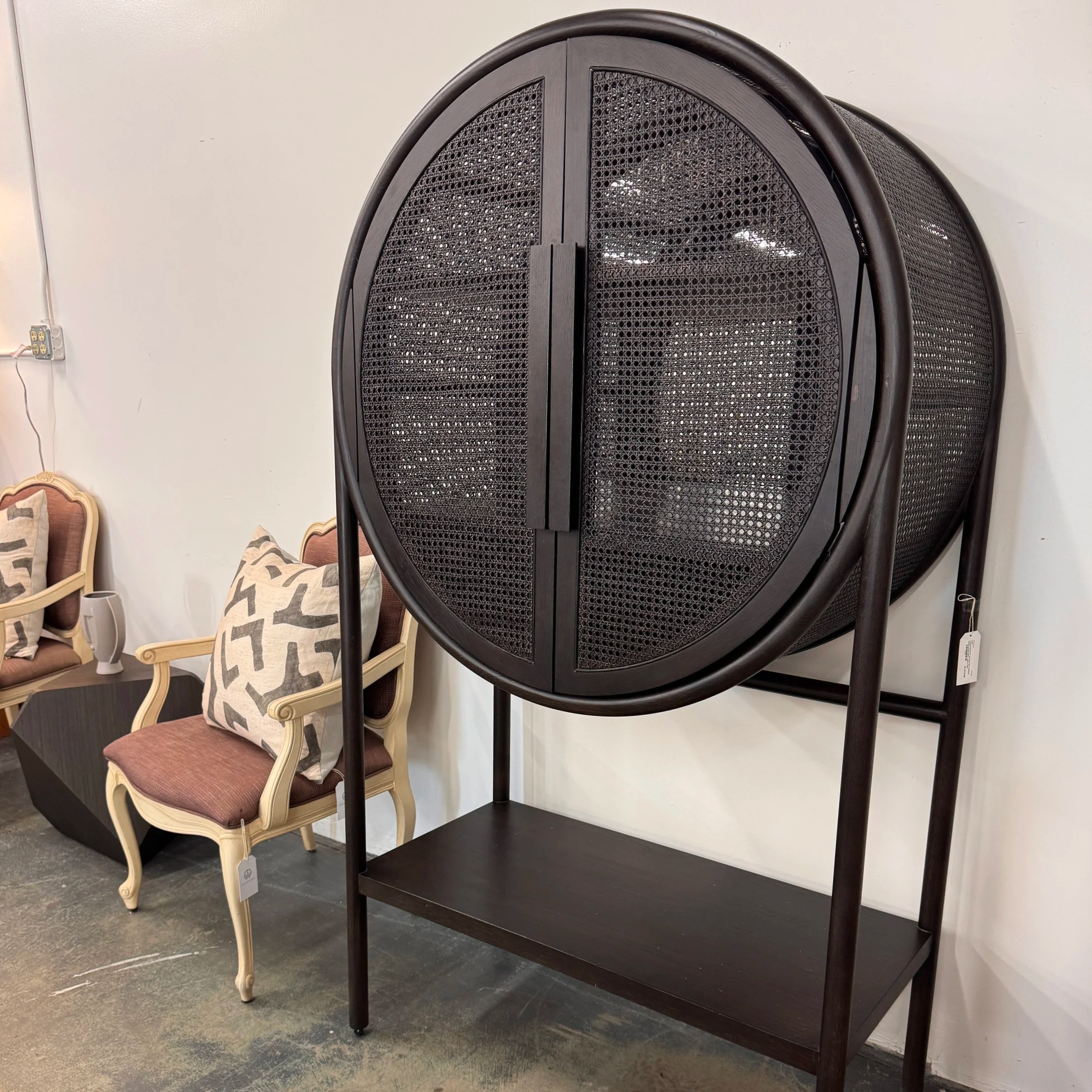 Leanne Ford for CB Cane Bar Cabinet (ORIG $2250) (40W x 20D x 70H)