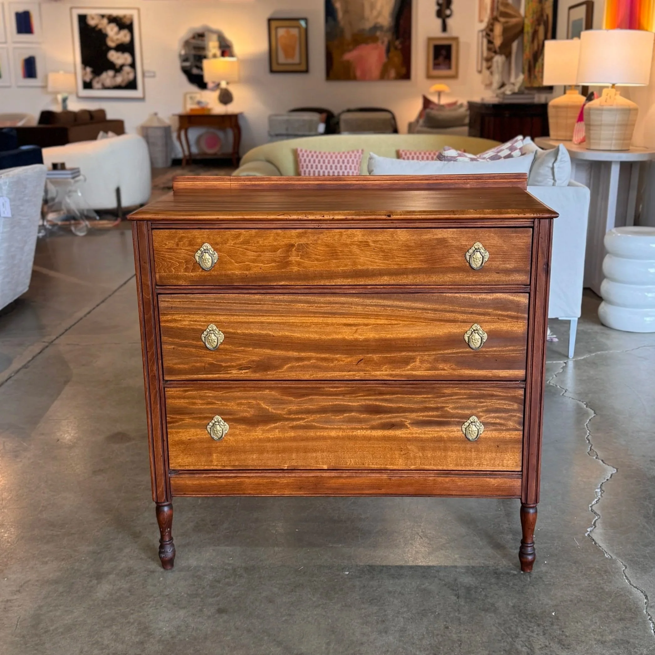 SOLD - Refurbished Colonial Revival Dresser (36W x 18D x 34H)	