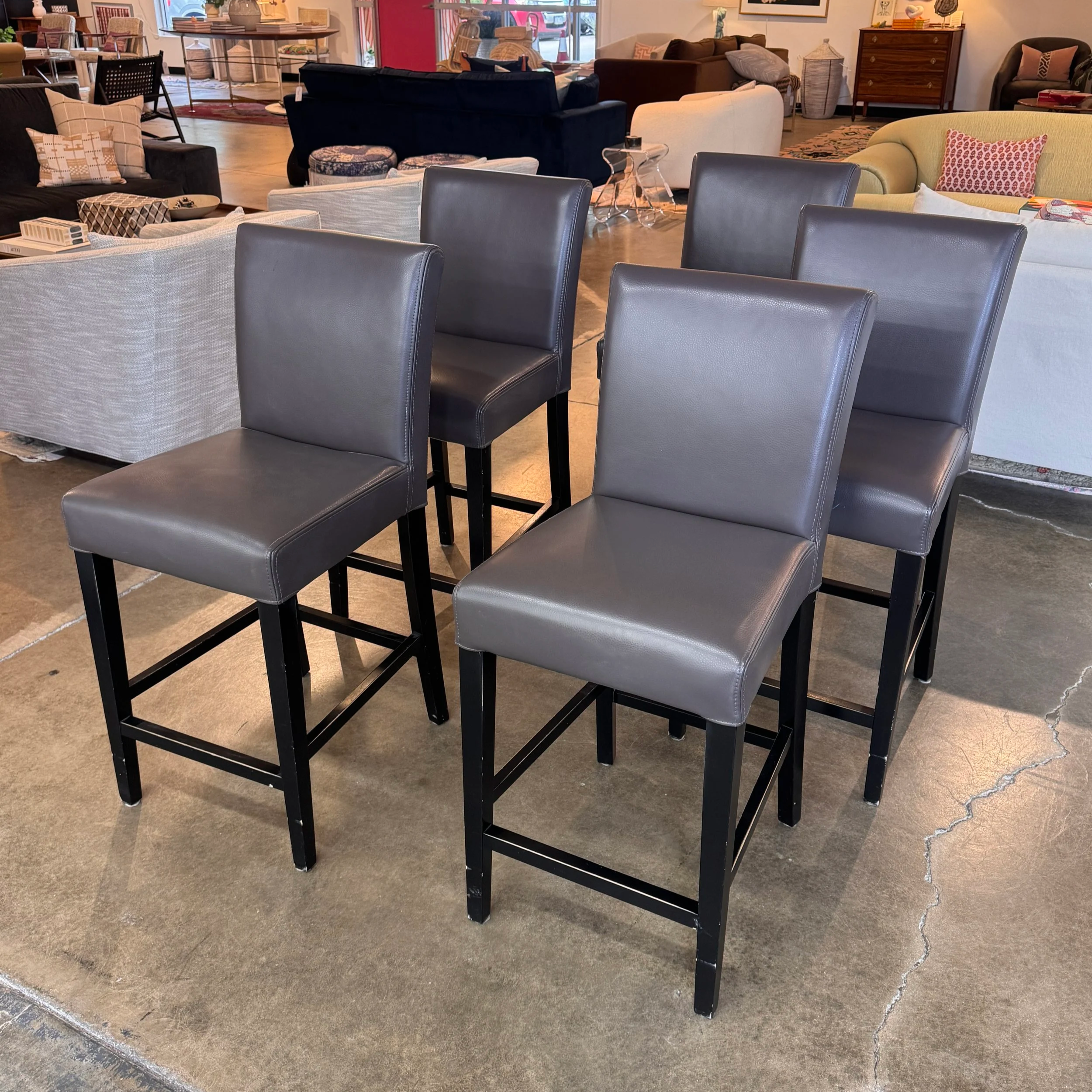 Crate & Barrel Lowe Counter Stool (x5)