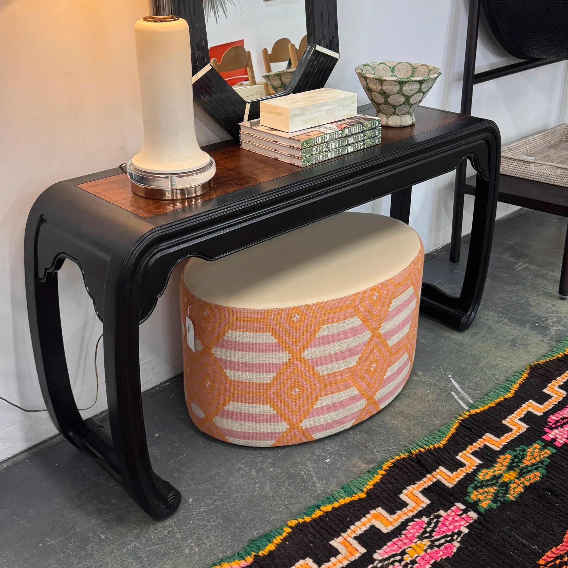 Chinoiserie Ming Style Console by Henredon (58.5W x 16.25D x 29.25H)
