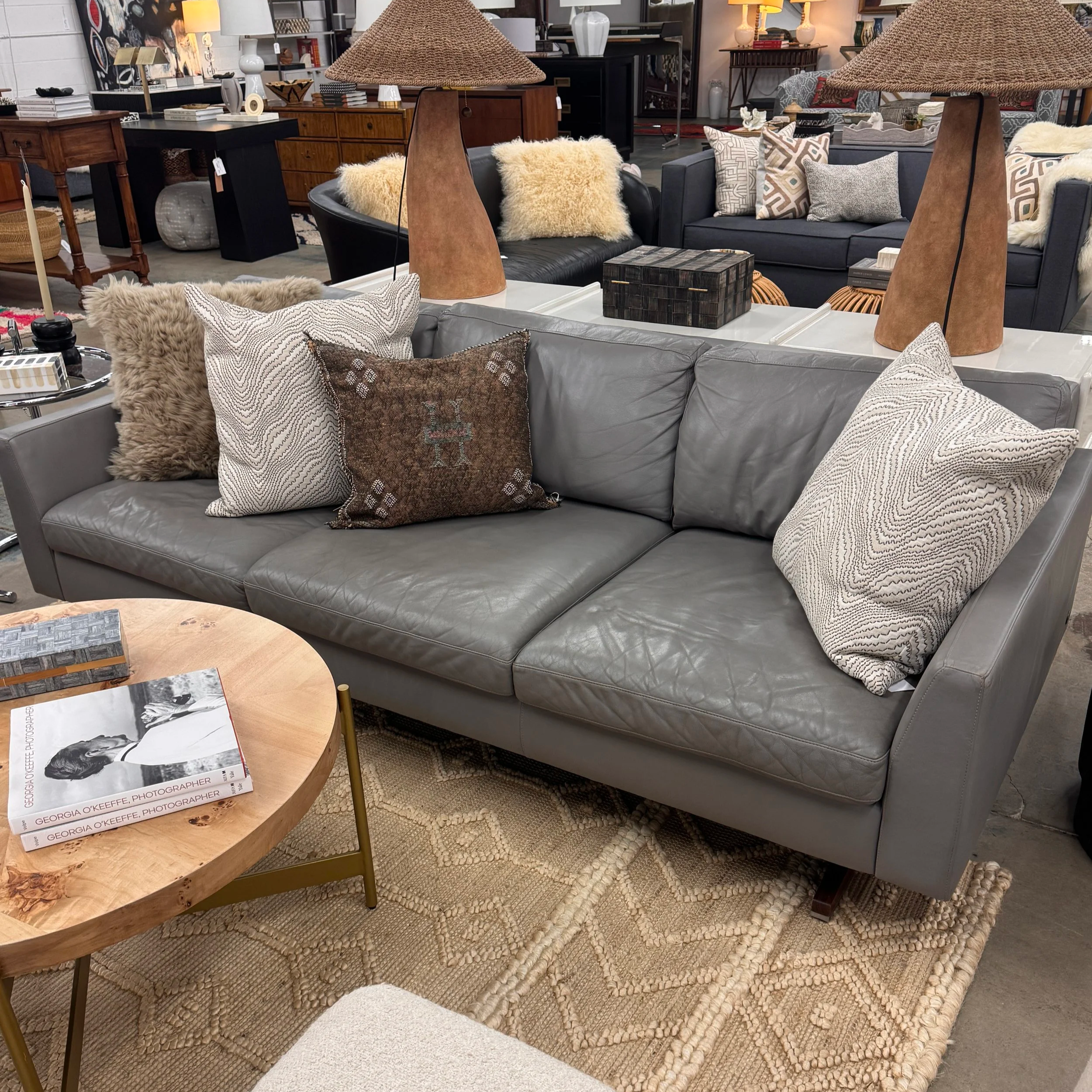 American Leather Sofa (84W x 39D x 27H)