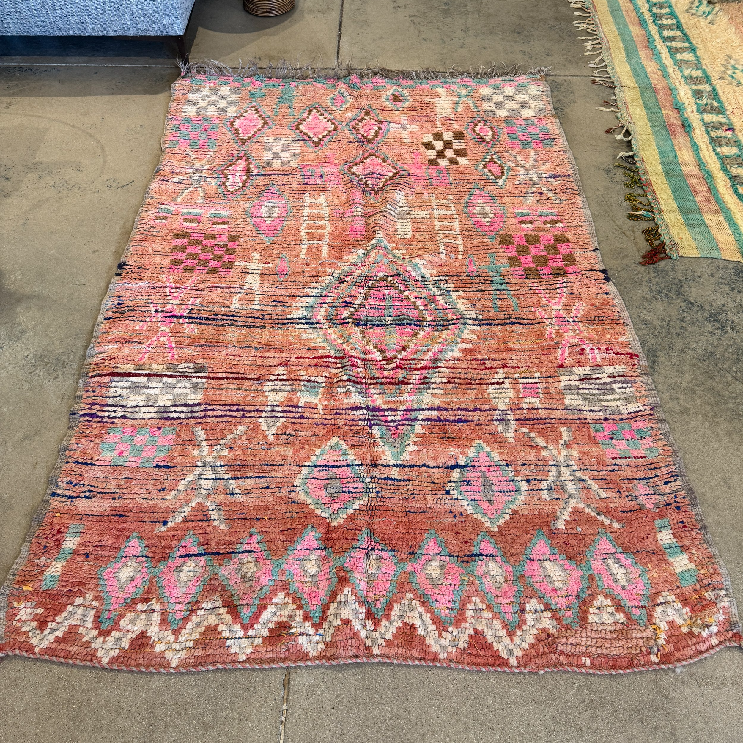 Vintage Moroccan Boujaad Rug - 4.5' x 6.5'