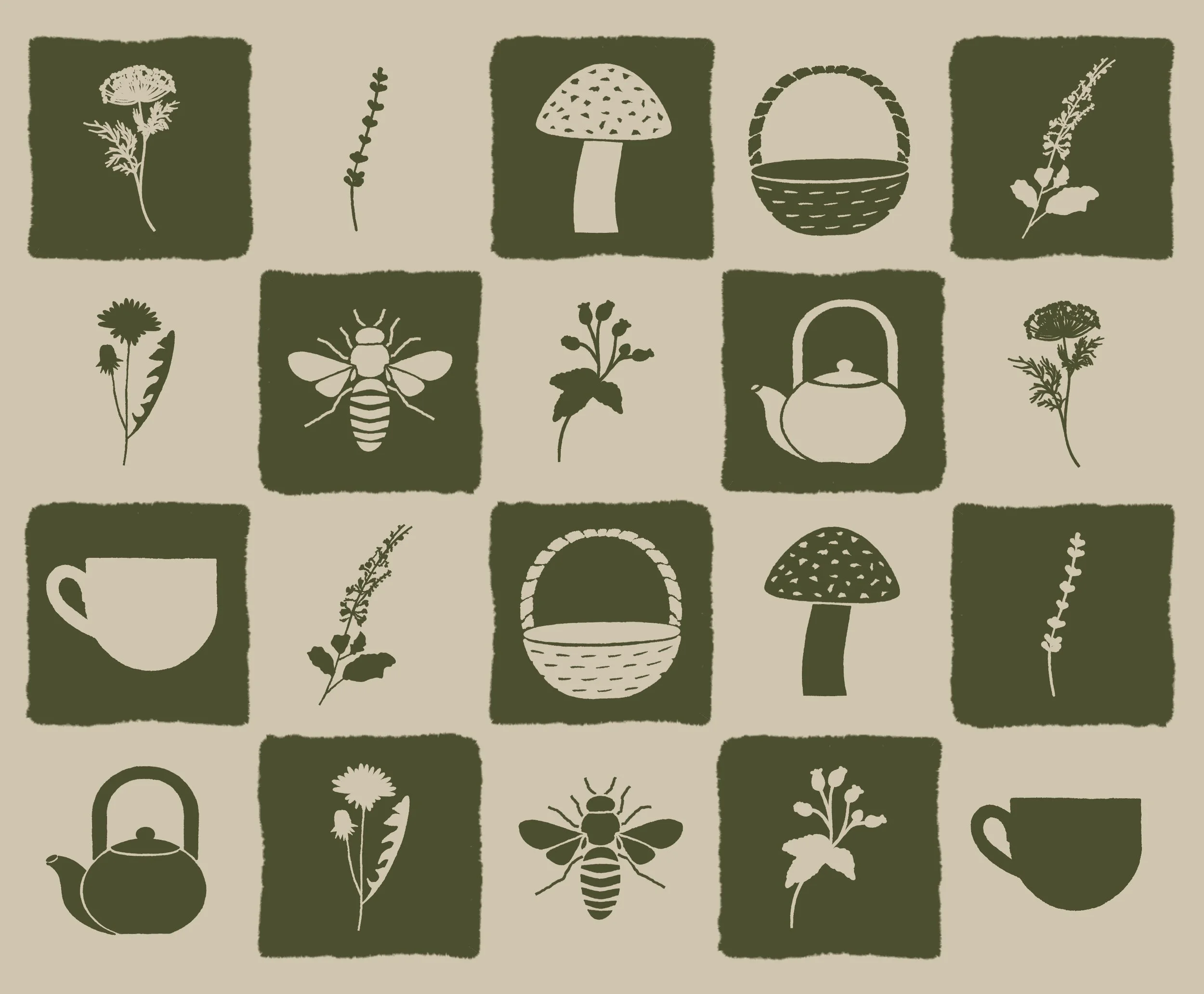 The Wild Teacup Branding Elements.jpg