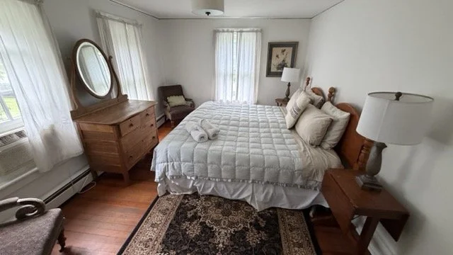 White Double Room in Farmhouse Upstairs