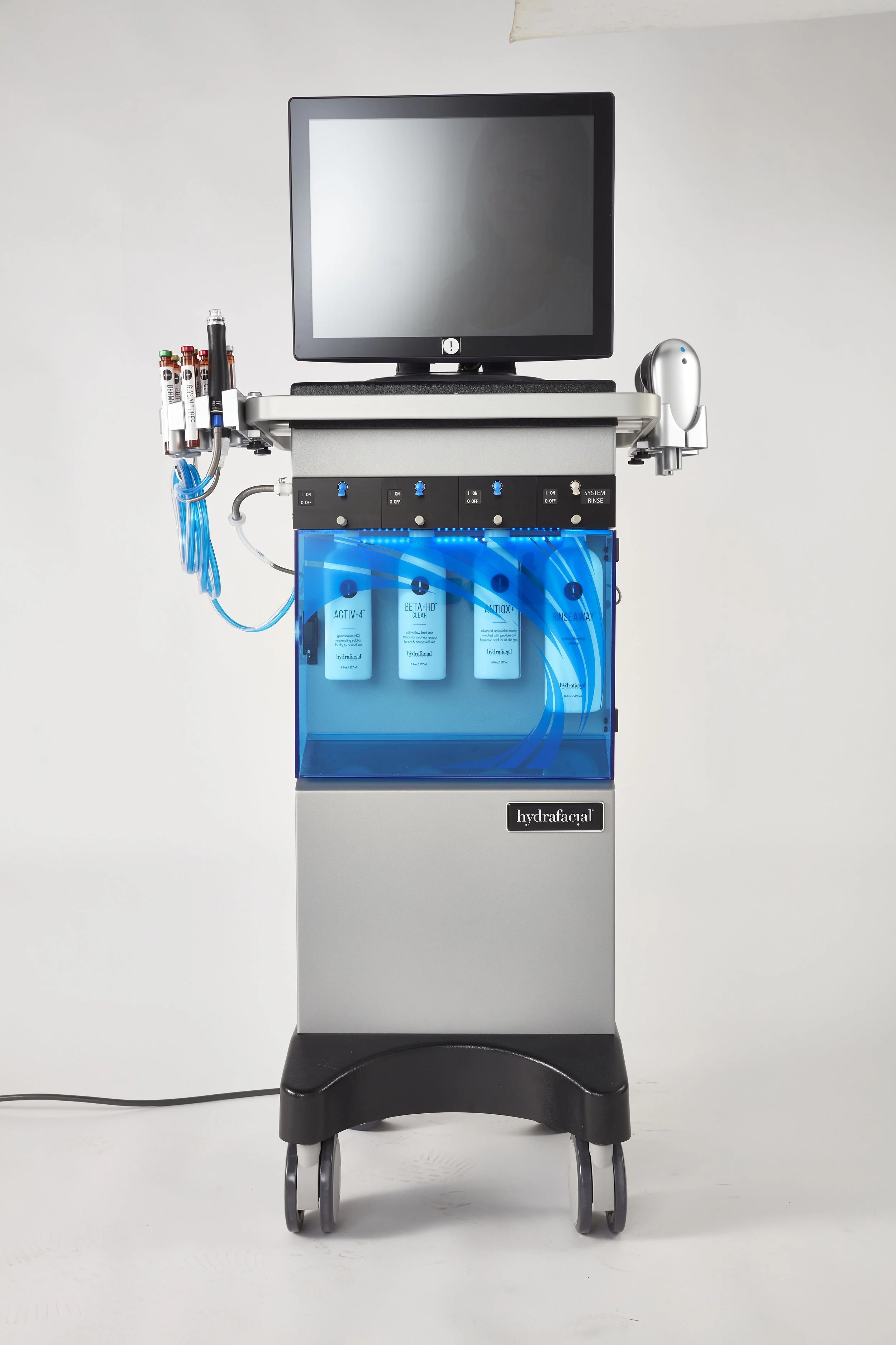 hydrafacial machine used for hydrafacial treatments at ace esthetics in santa cruz