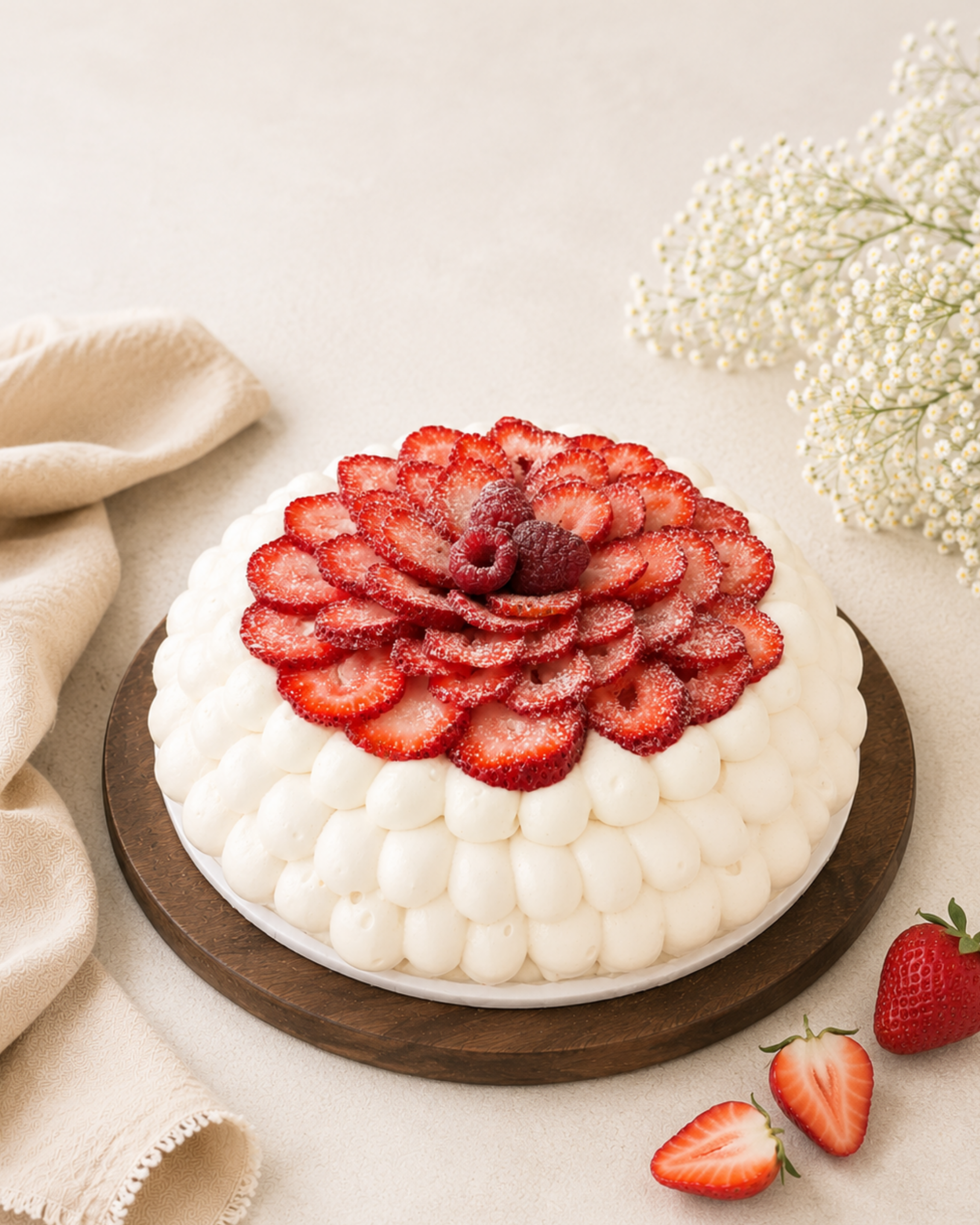 Strawberry Chantilly Pavlova
