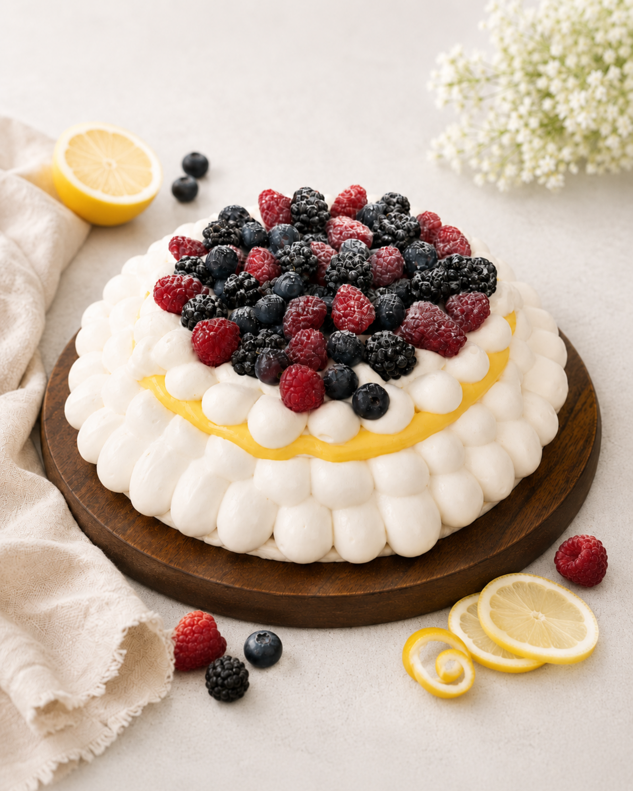 Lemon Berry Pavlova