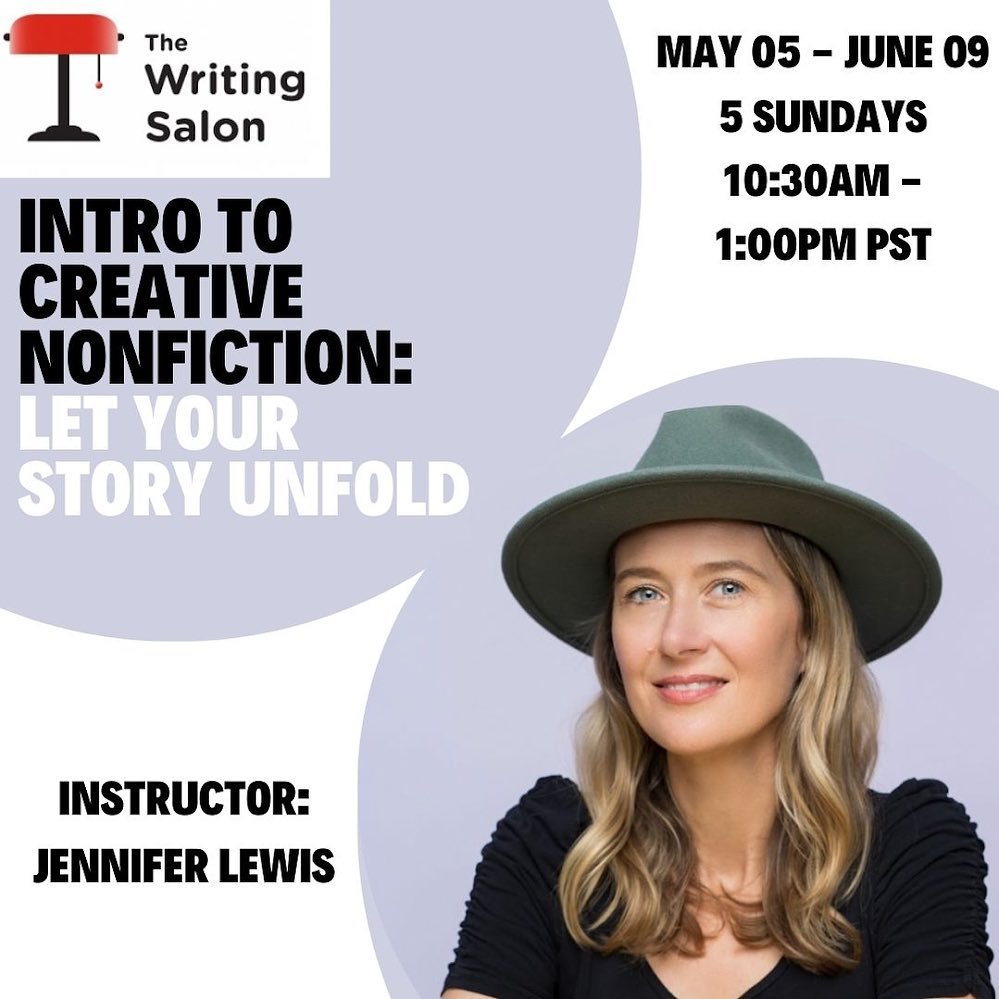 Ready to tell your story in a whole new way? 🖋️ Join me online @writingsalon in May 🌷Dive into personal essay, memoir, and autofiction to discover YOUR unique voice. The class will consist of generative writing exercises and mini-craft lessons. We 