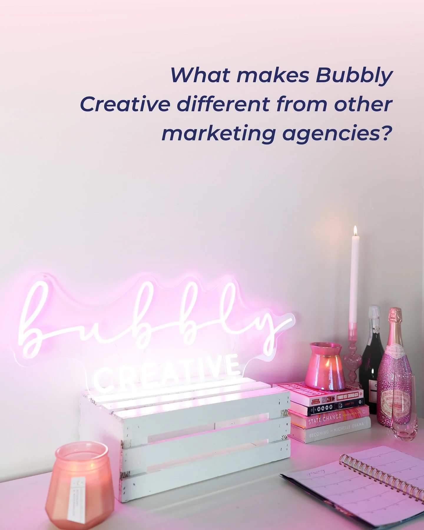 Most agencies? You&rsquo;re one of a hundred clients.
At Bubbly, you&rsquo;re one of a kind.

We&rsquo;re a boutique team that knows your industry and actually shows up. No handoffs, no fluff, just strategy-first support from real people who care.

A